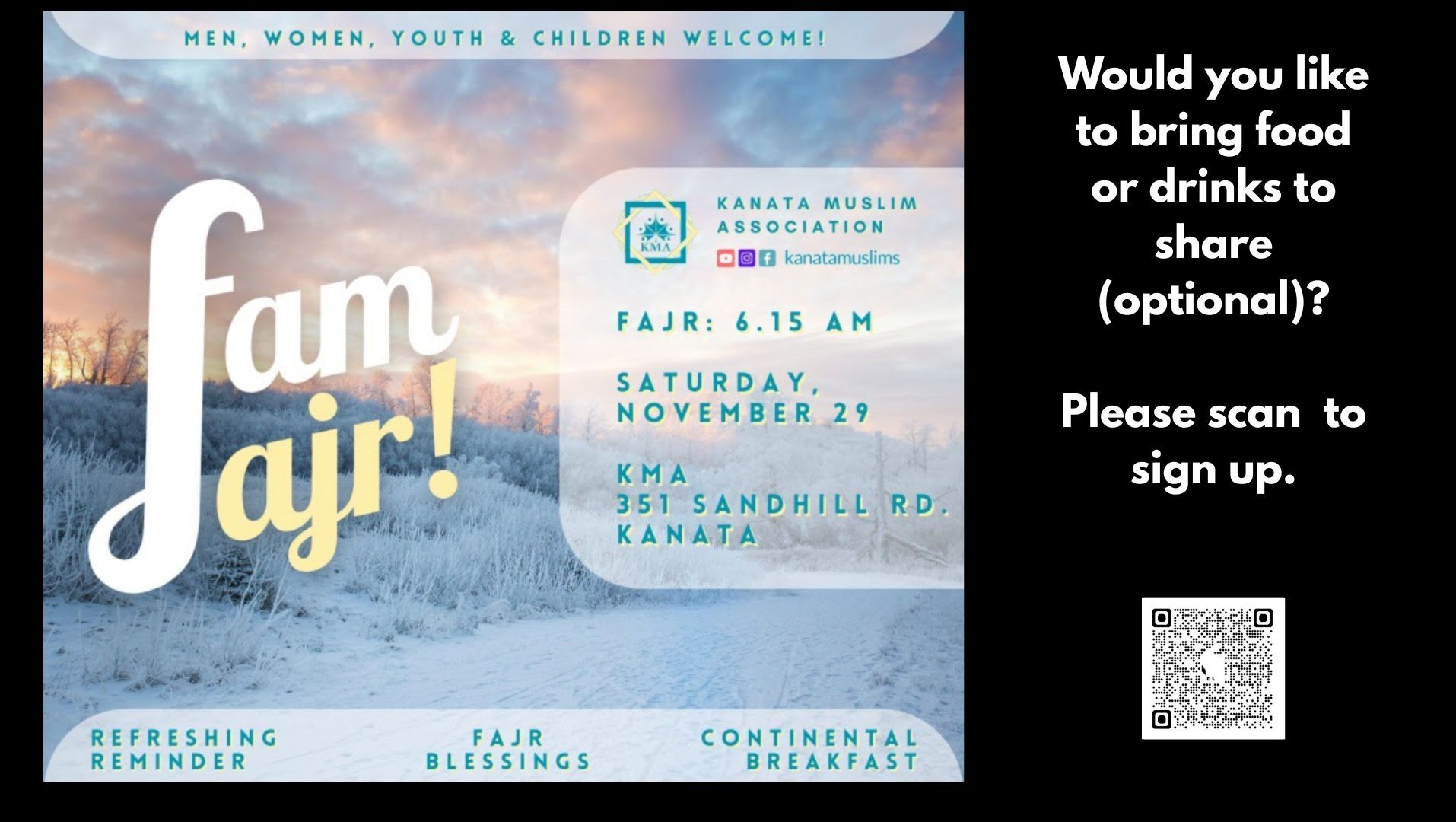 FamFajr - Sat. Nov. 29