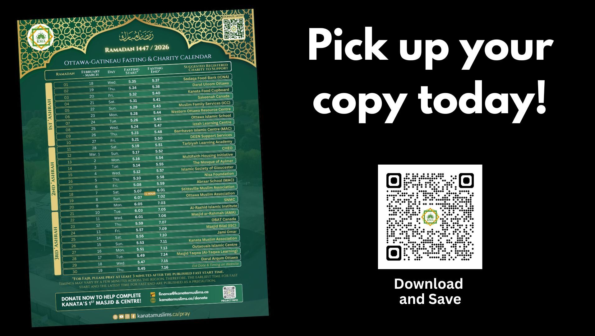 Get Our Unique Ramadan Calendar Today!