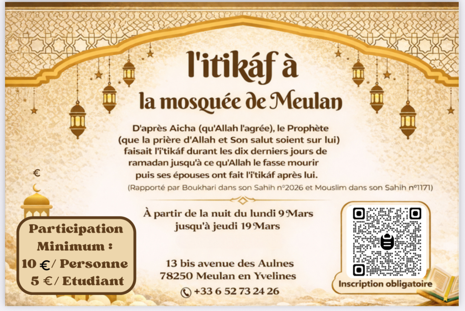 RETRAITE SPIRITUELLE Ramadan