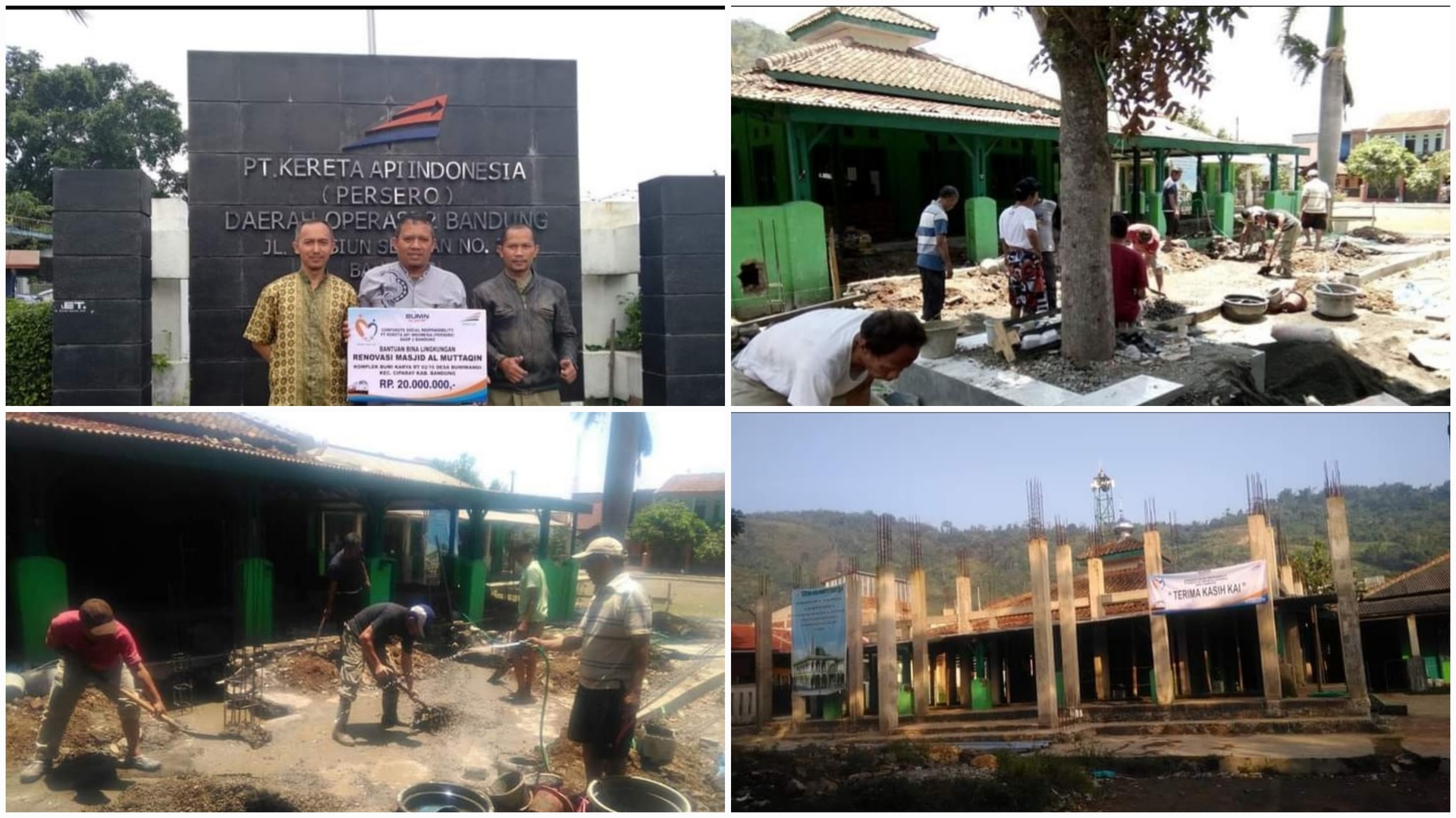 Progres Renovasi masjid
