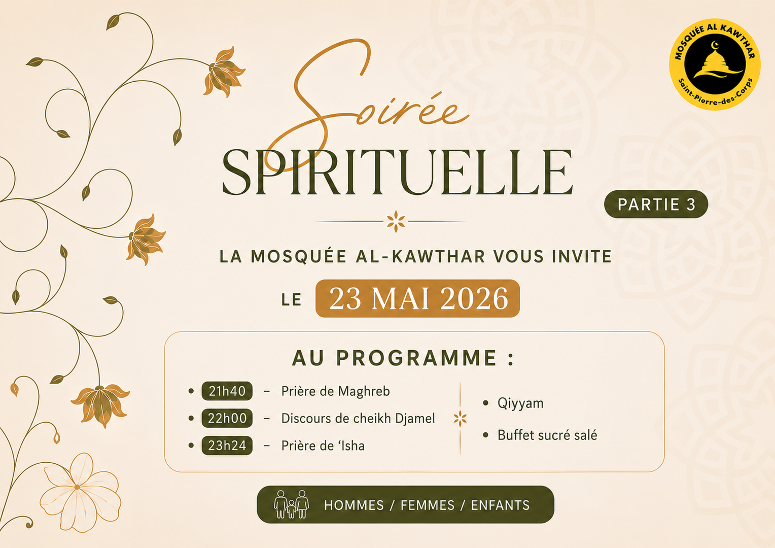 Soirée spirituelle