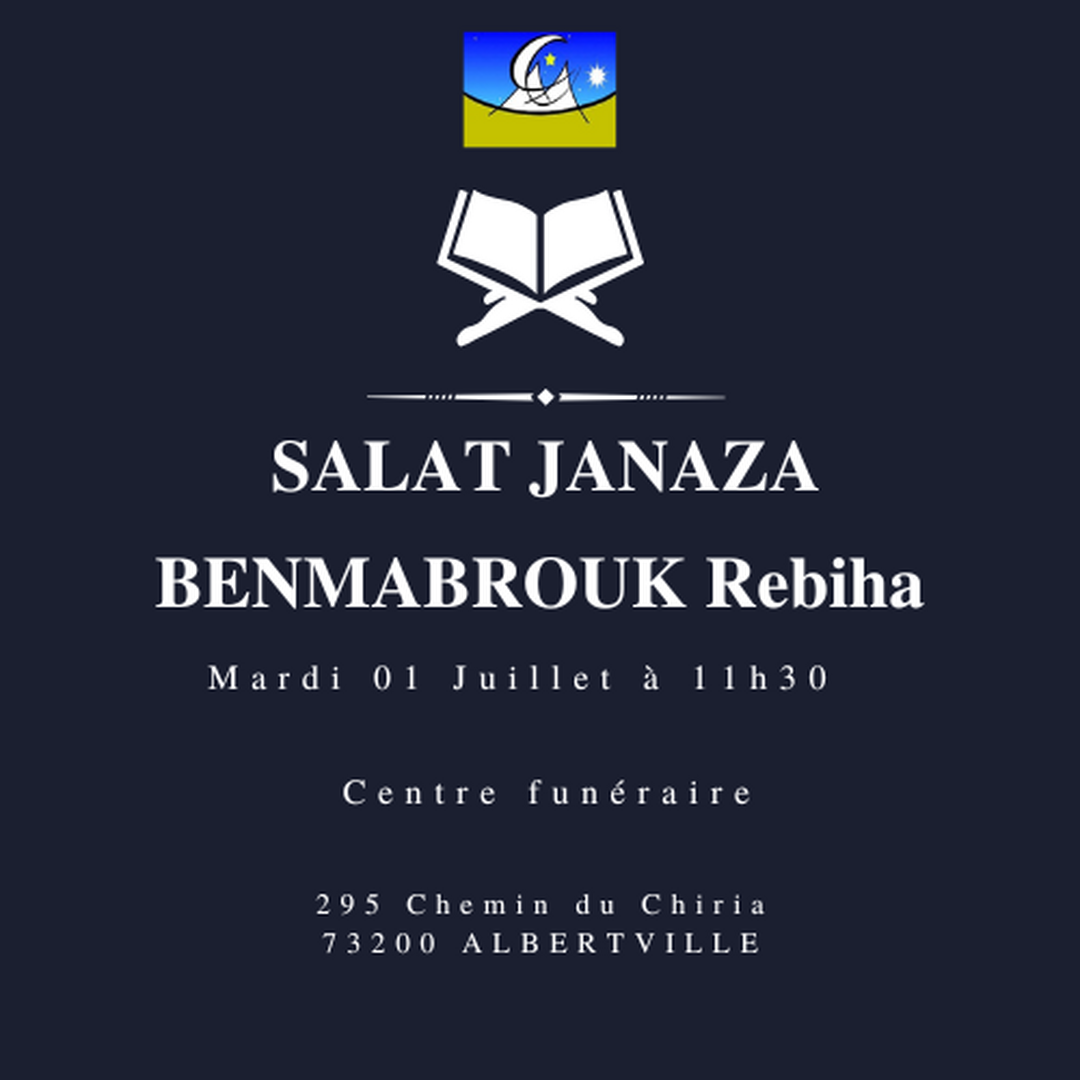 Salat Janaza Mme BENMABROUK