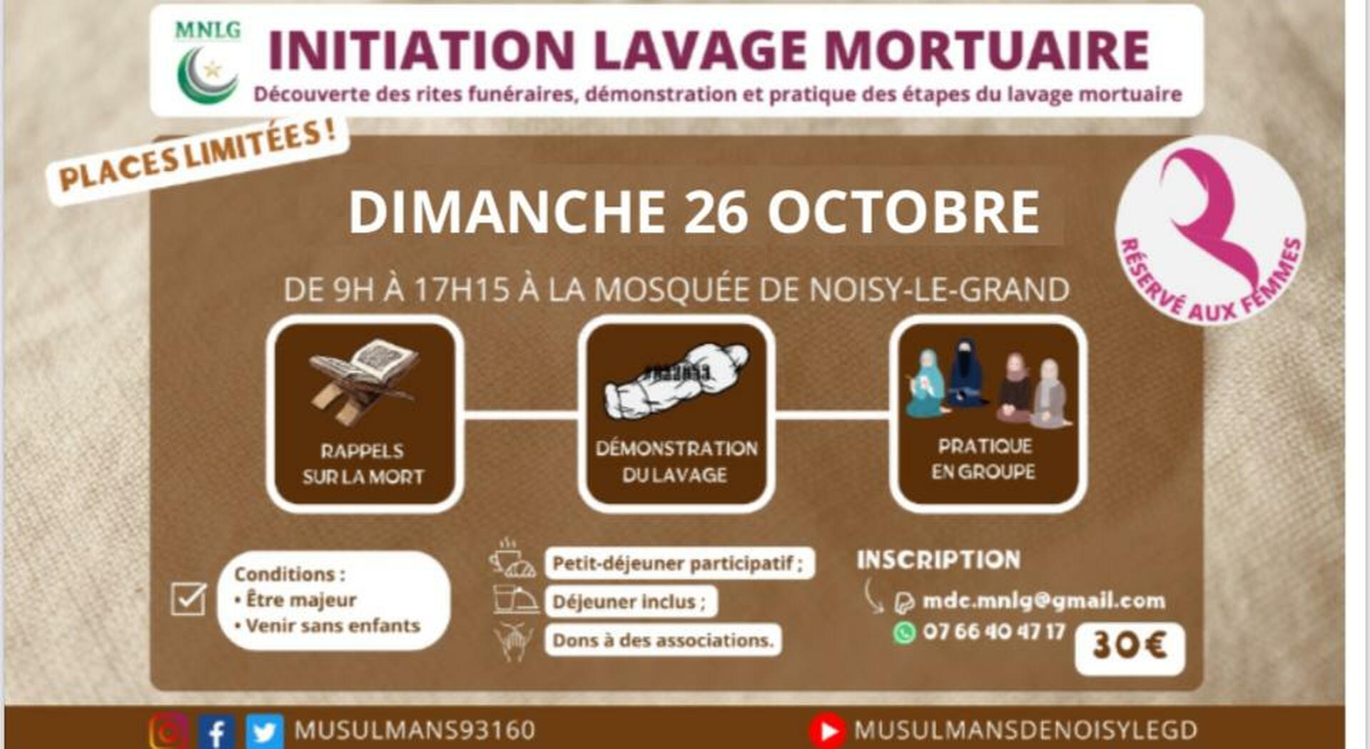 Initiation lavage mortuaire
