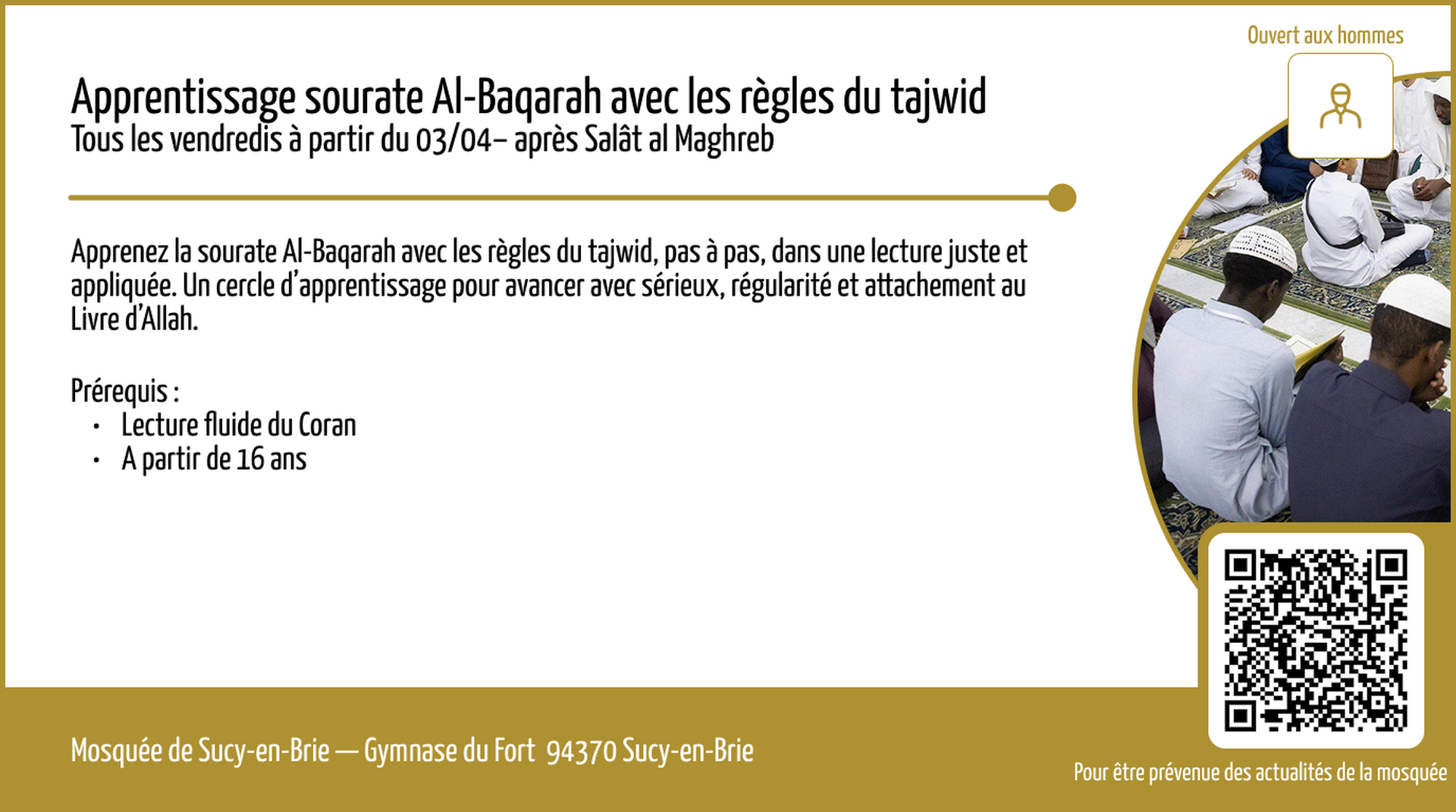 Apprentissage du Coran