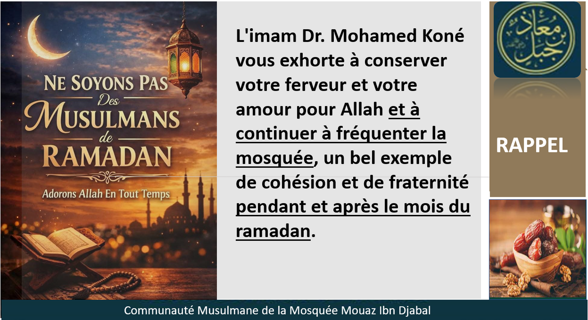 Rappel -Ramadan