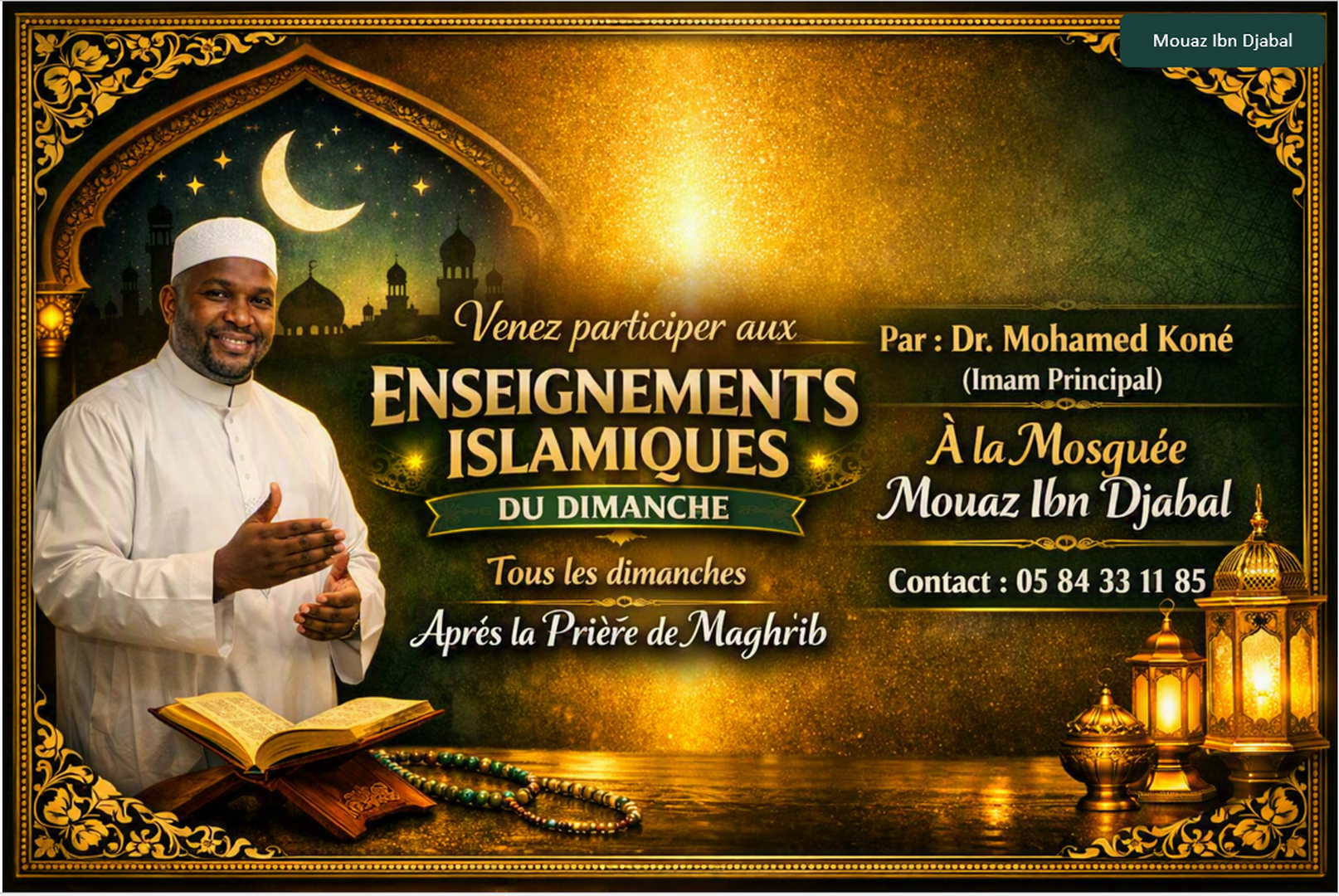 Invitation -Enseignement-Dimanche