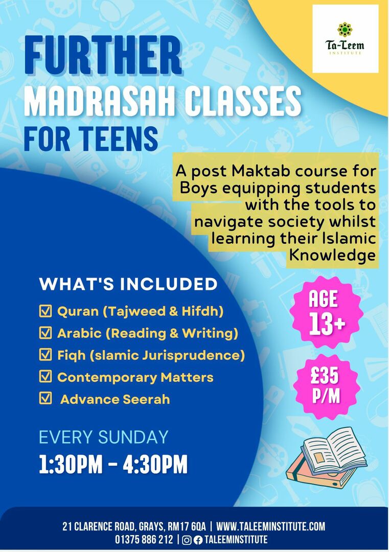 Further Classes for Teens