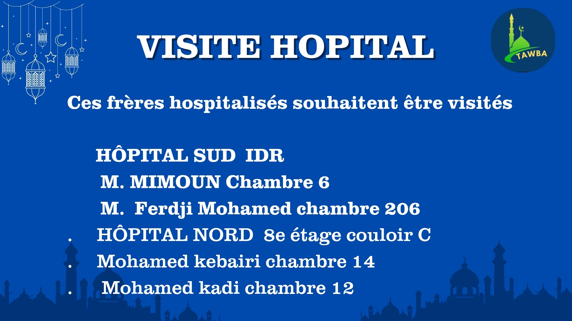 Visite hôpital