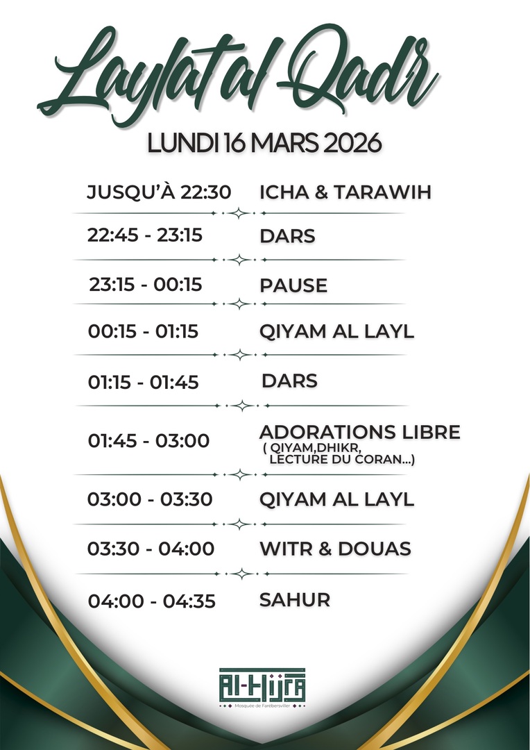 Programme Laylat Al Qadr