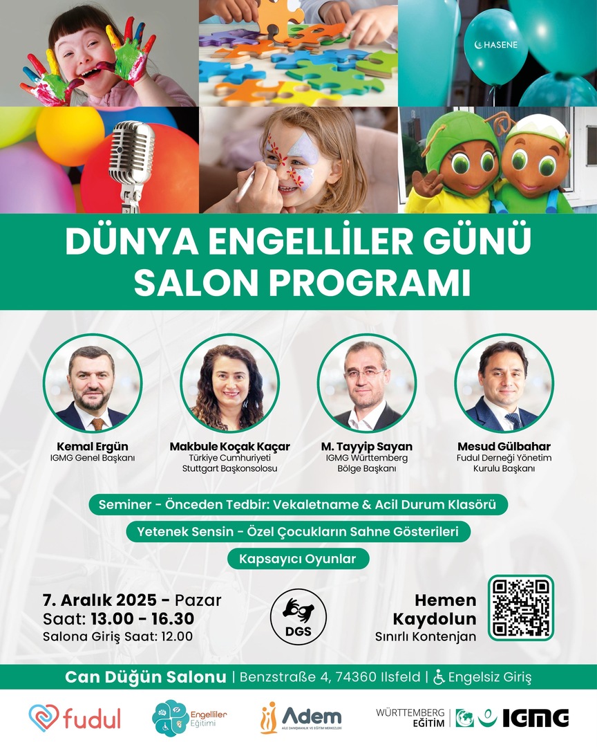 Dünya Engelliler Günü Salon Programı
