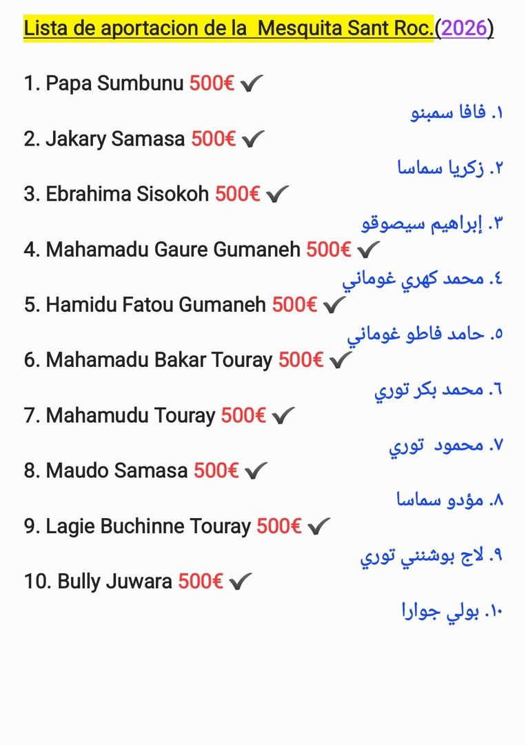 Aportacion de la Mesquita.