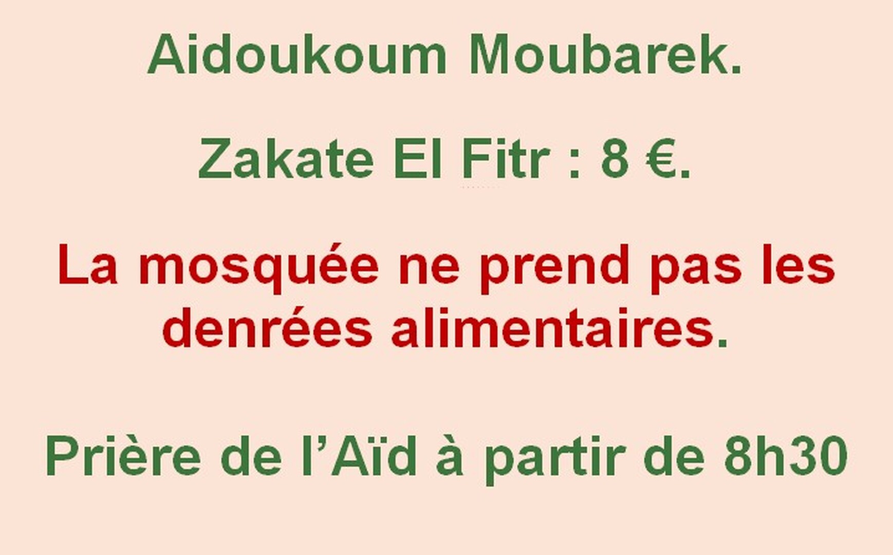 Zakate El Fitr