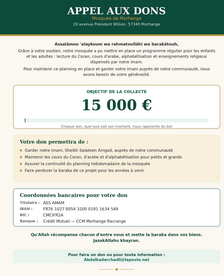 appel au don