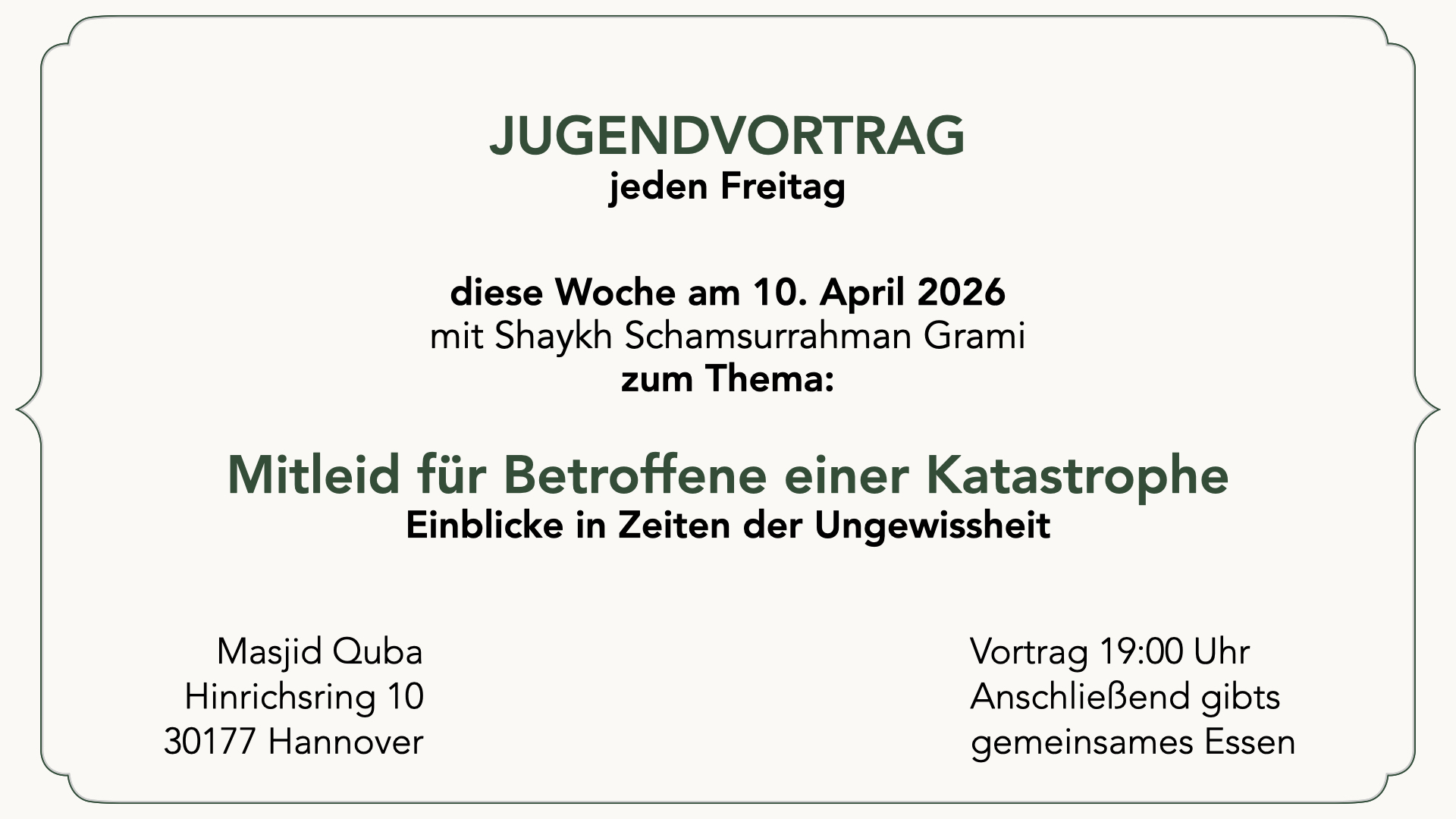 Jugendvortrag