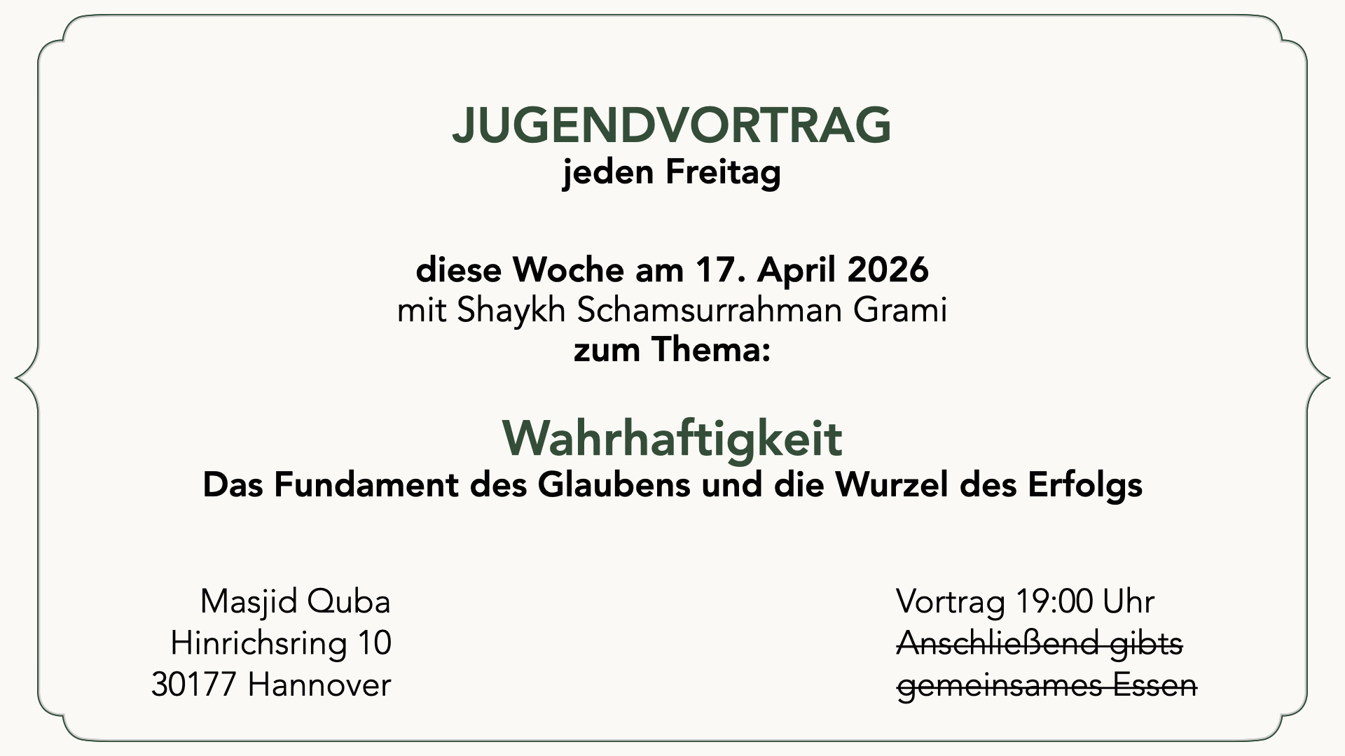 Jugendvortrag