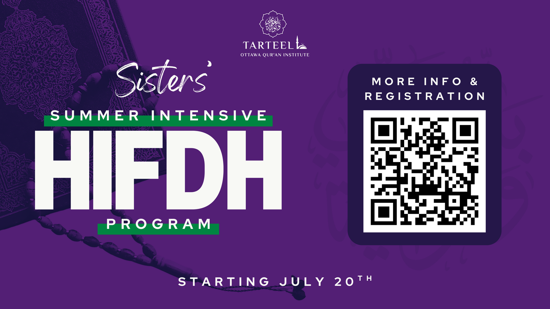 sisters' intensive