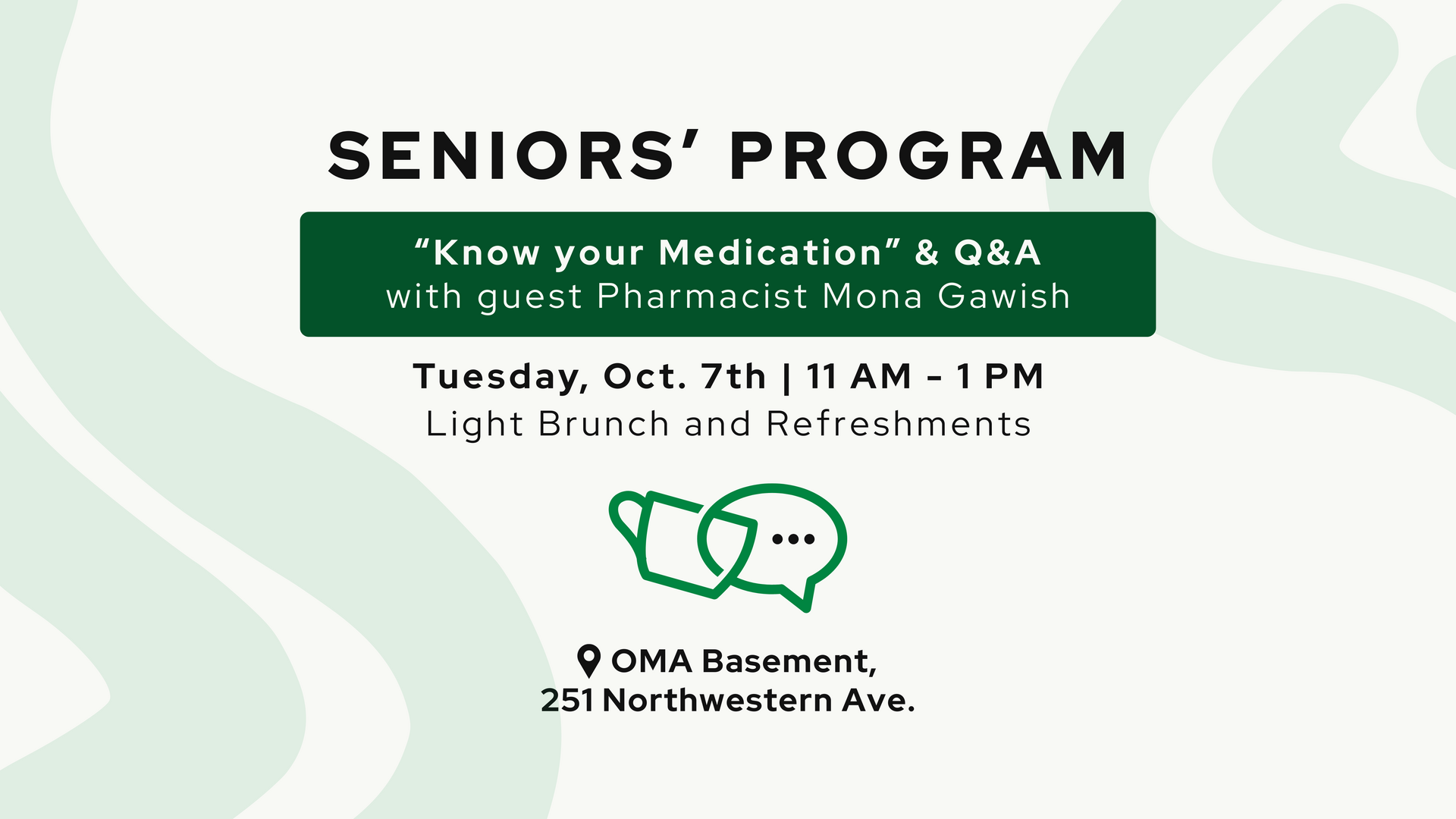 Seniors' Program - Oct 7