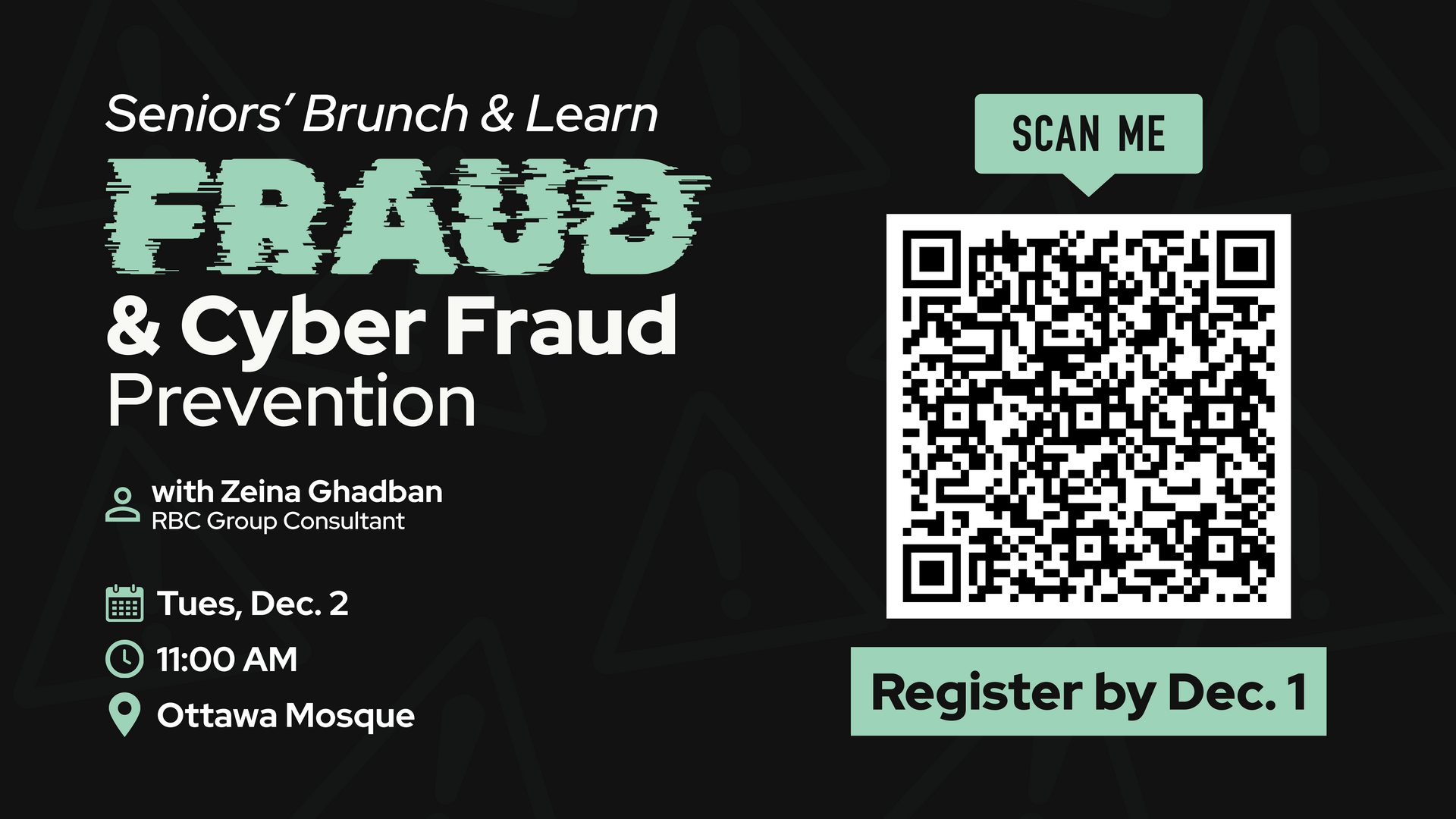 Seniors' Cyber Fraud Protection Event