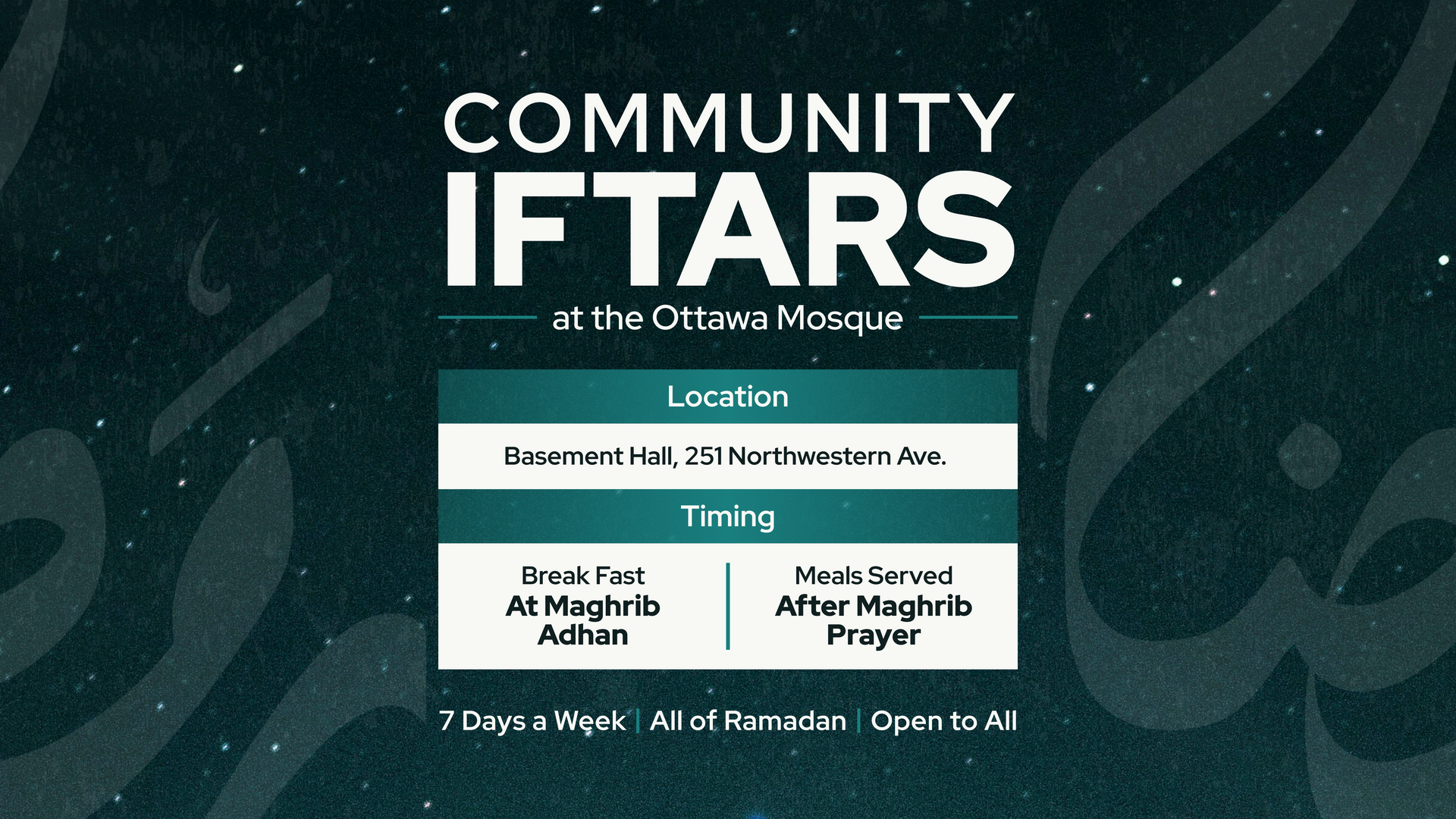 Community Iftars