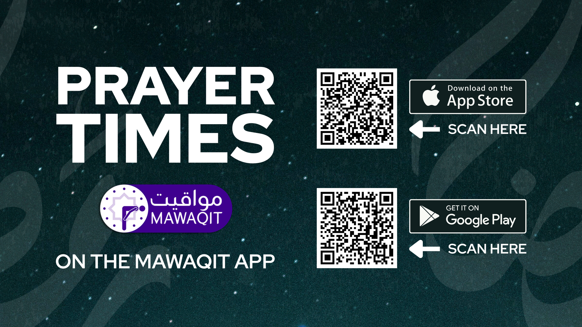 Download the MAWAQIT App