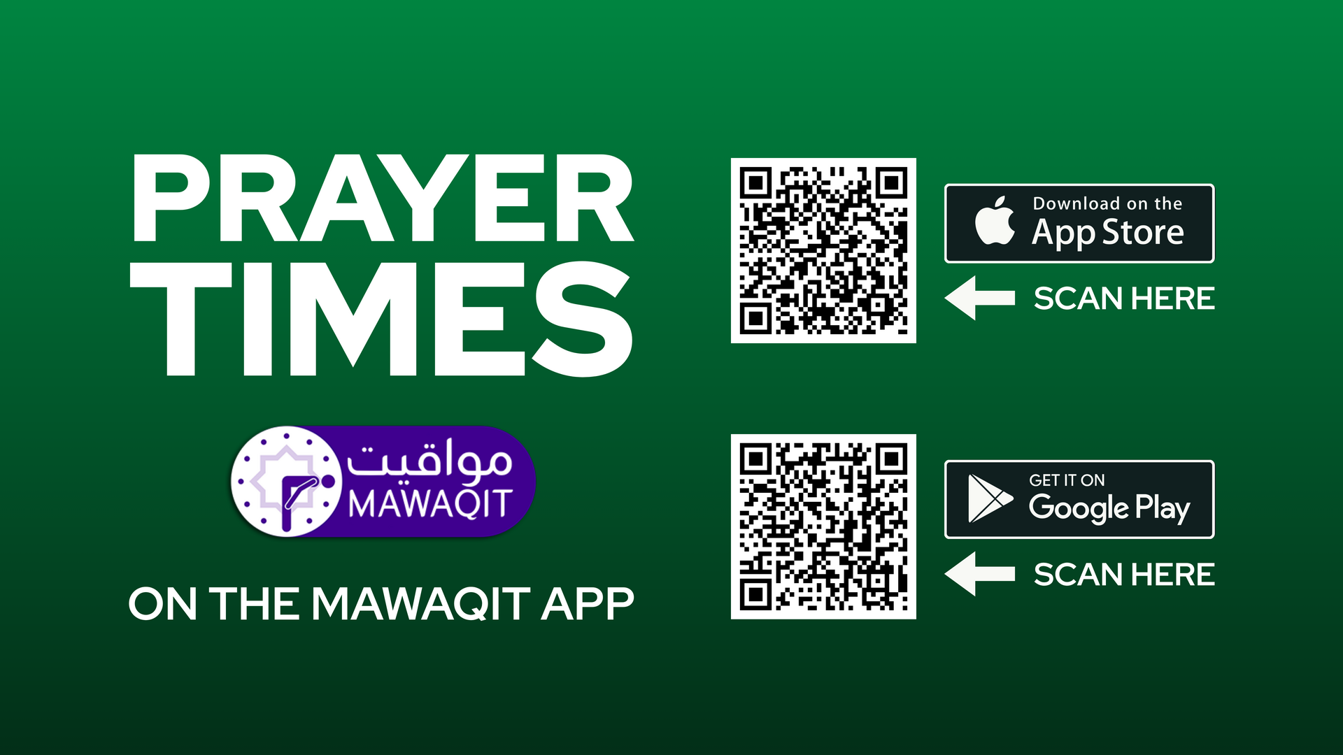 Download the MAWAQIT App
