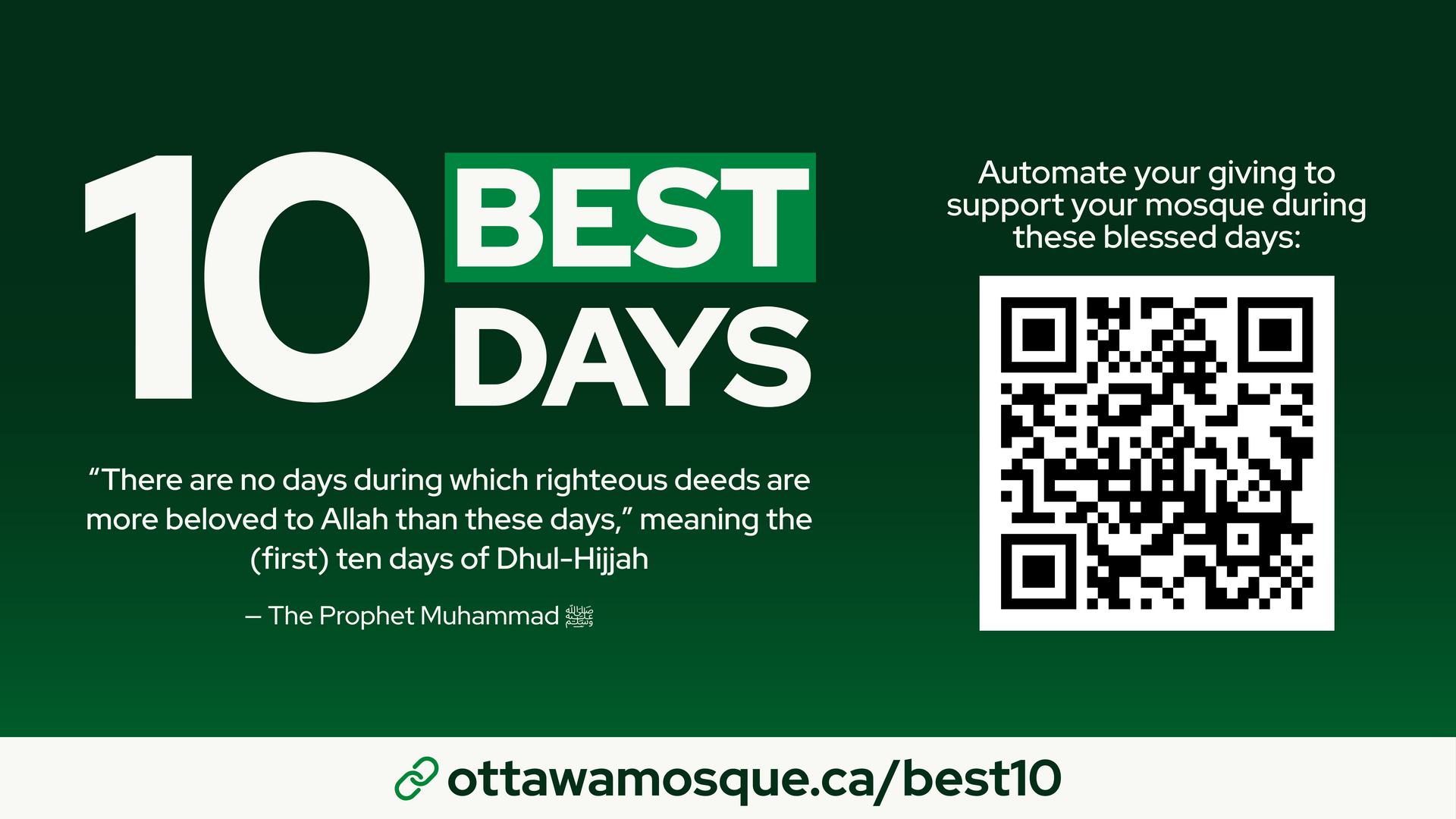 Automate your giving - 10 Best Days