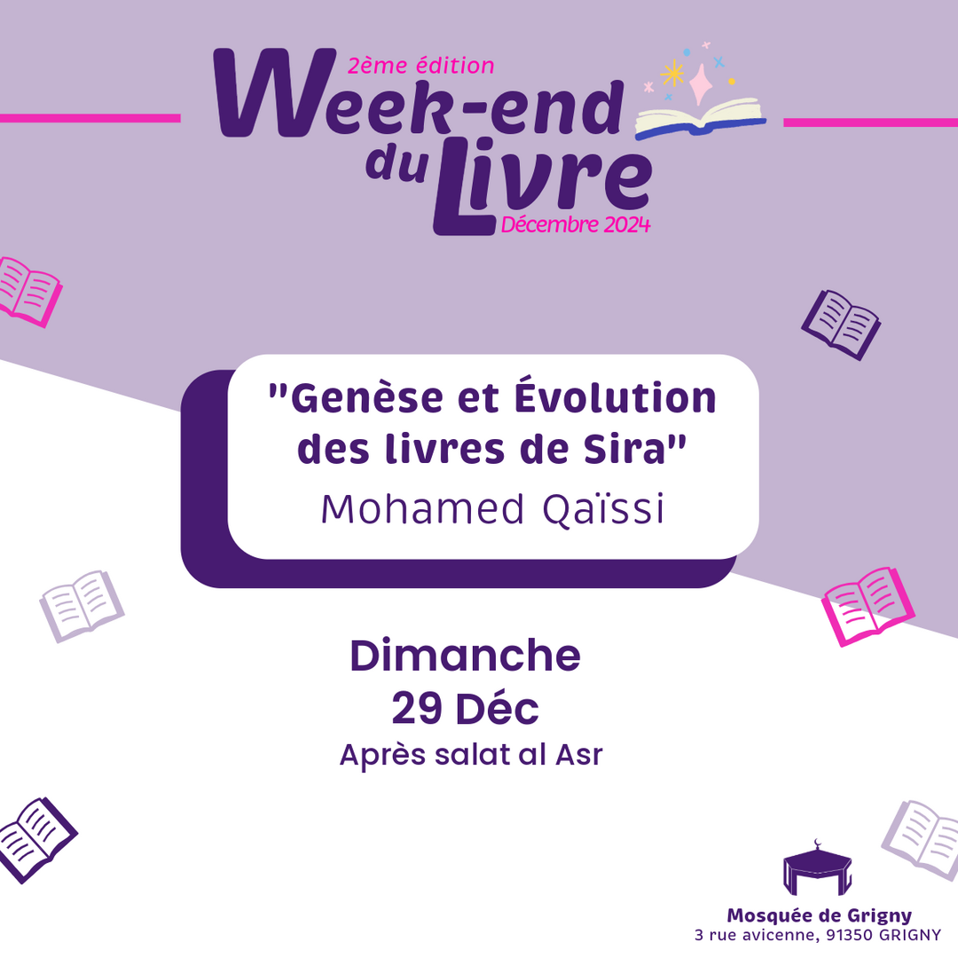 Conférence Dimanche Week end du Livre