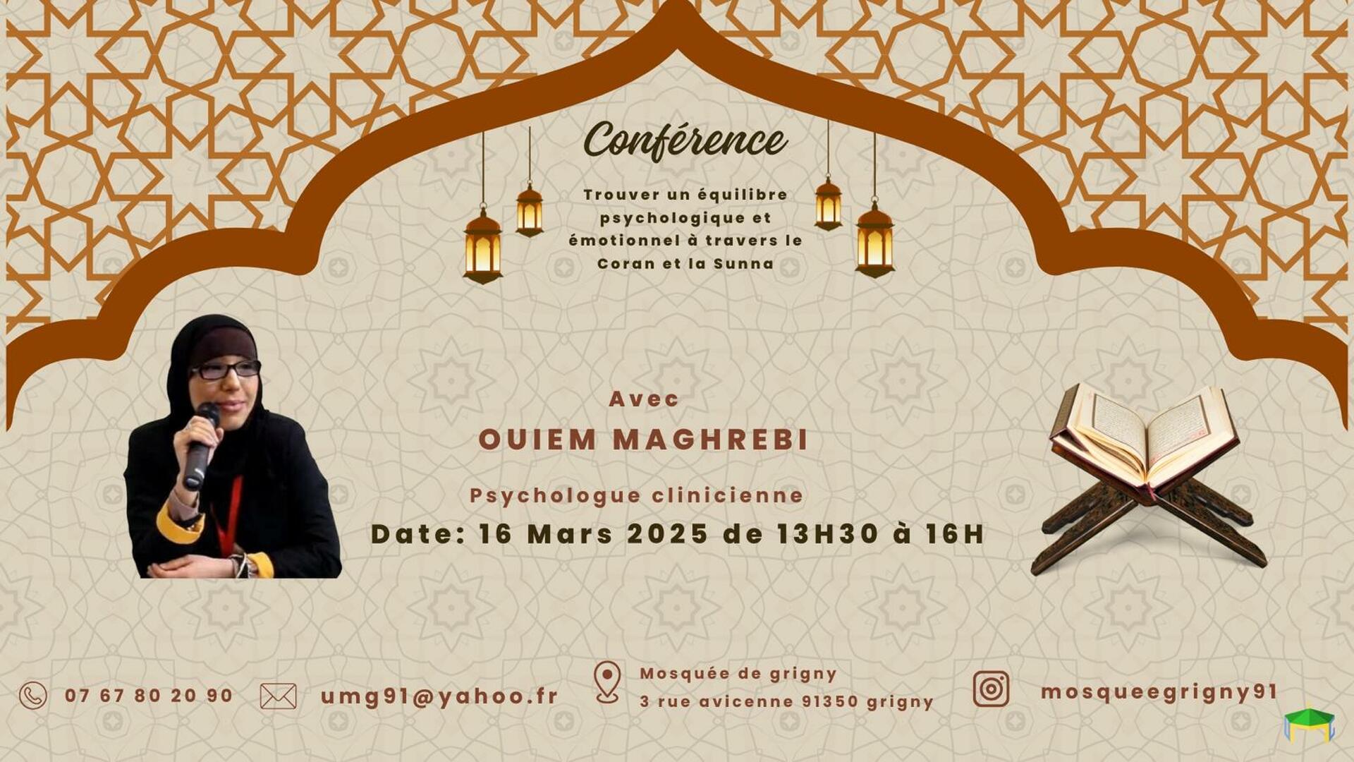 Ramadan-Conférence Femme 16 Mars