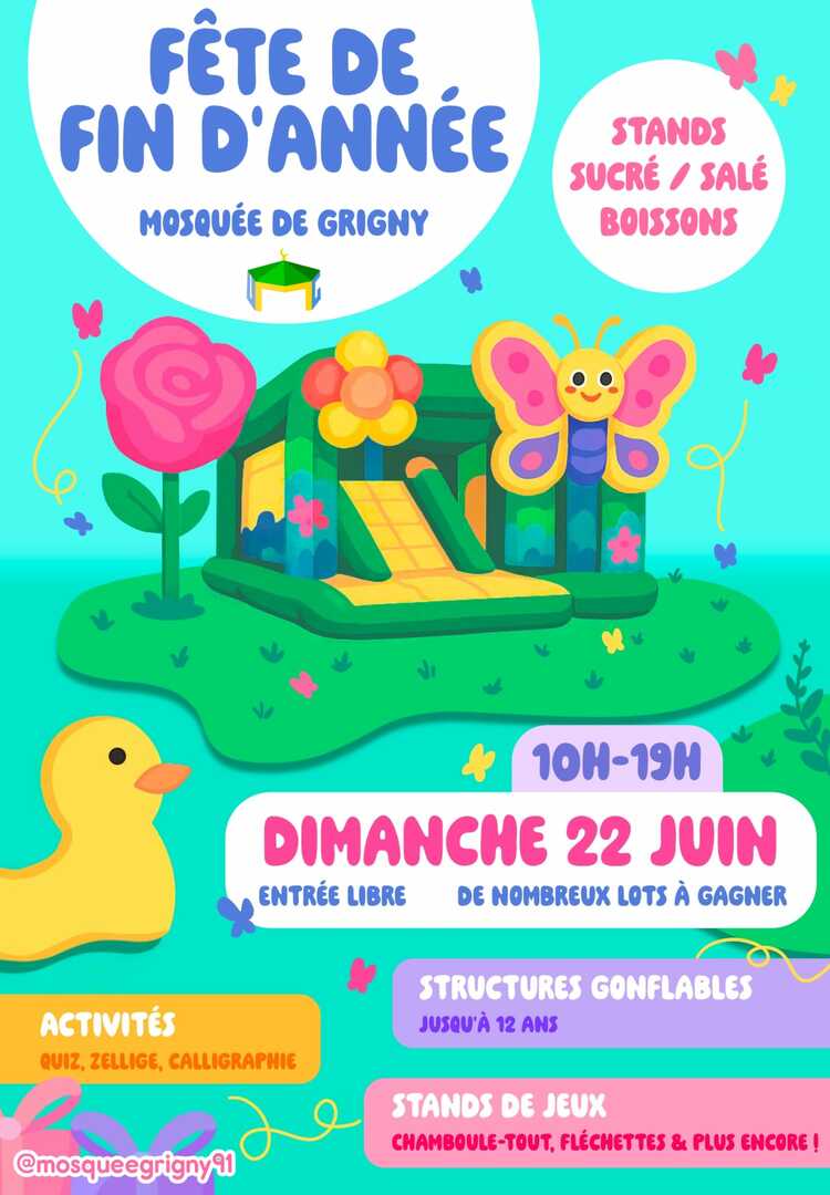 Fête de fin d'année - Dimanche 22 juin