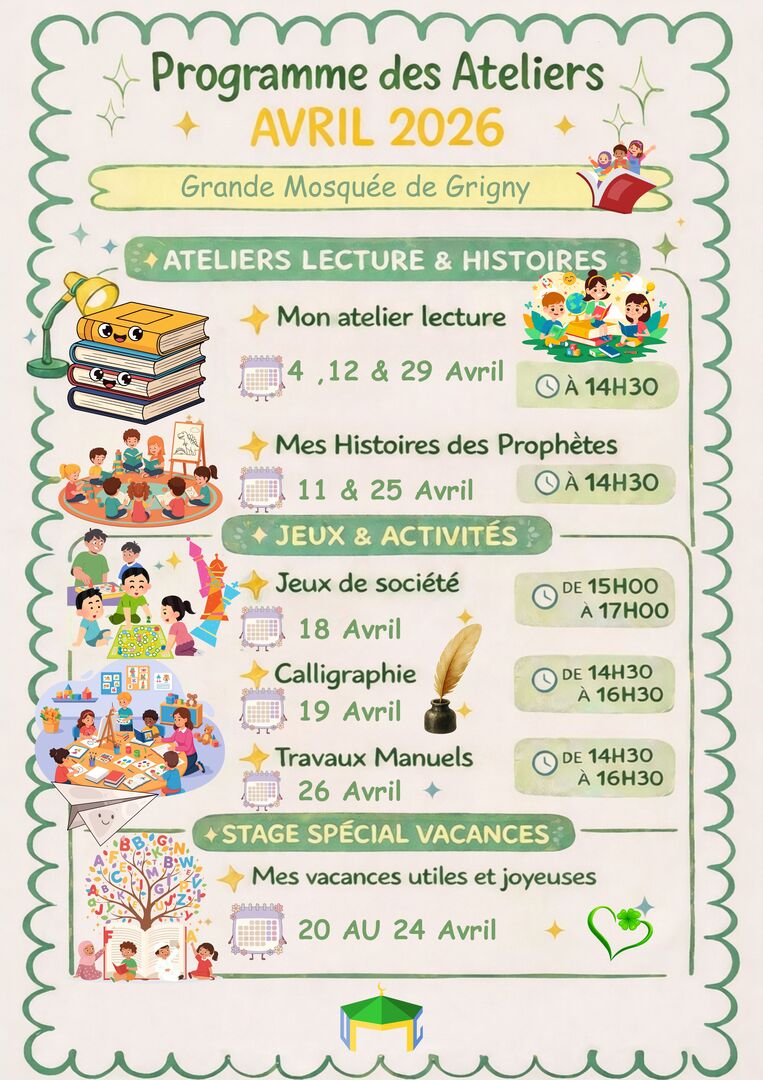Programme Activités Avril