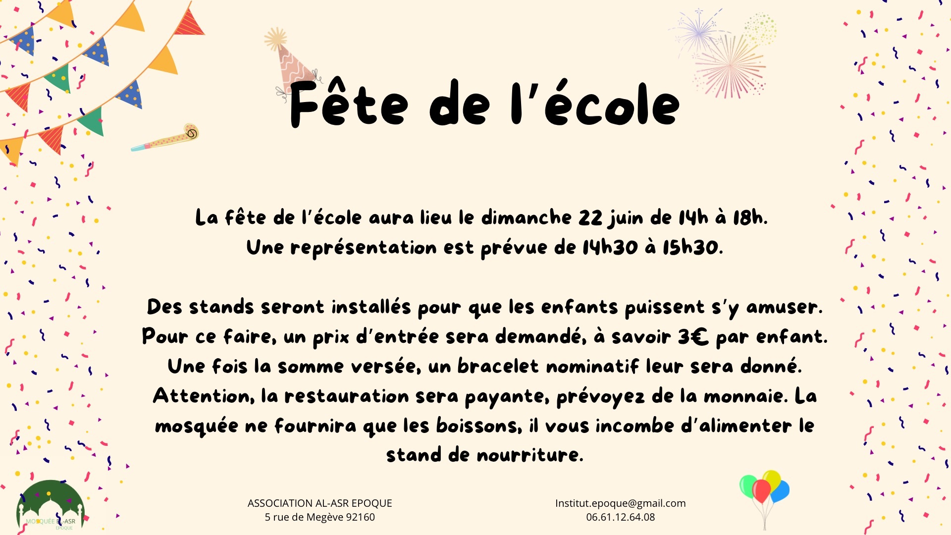 Fête de l’école