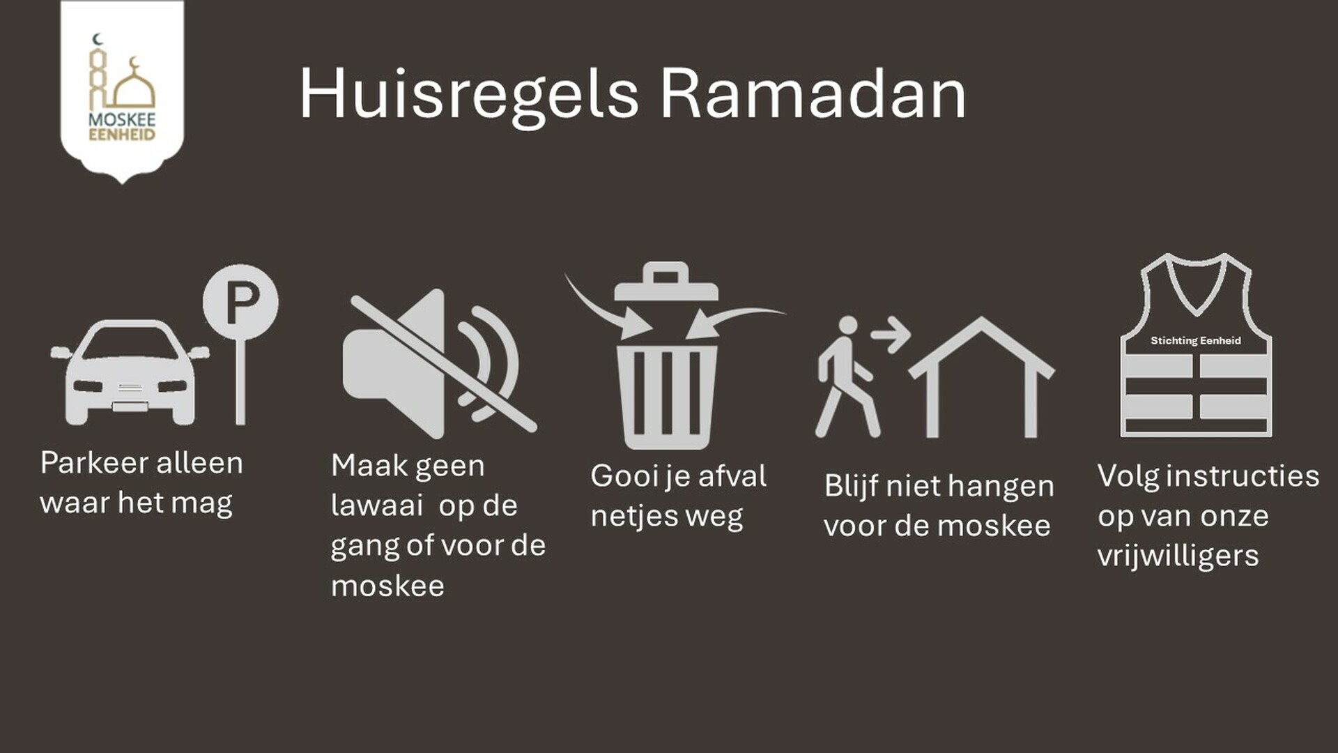Huisregels Ramadan