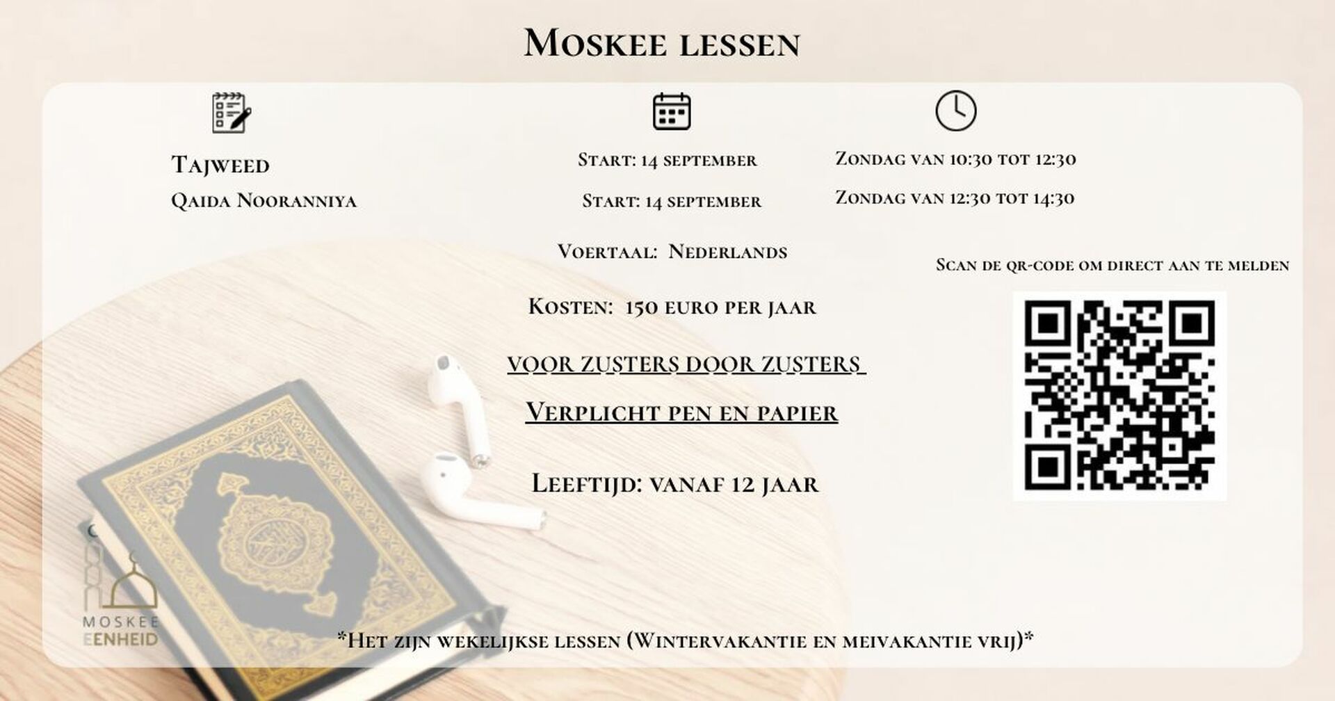 Moskee lessen