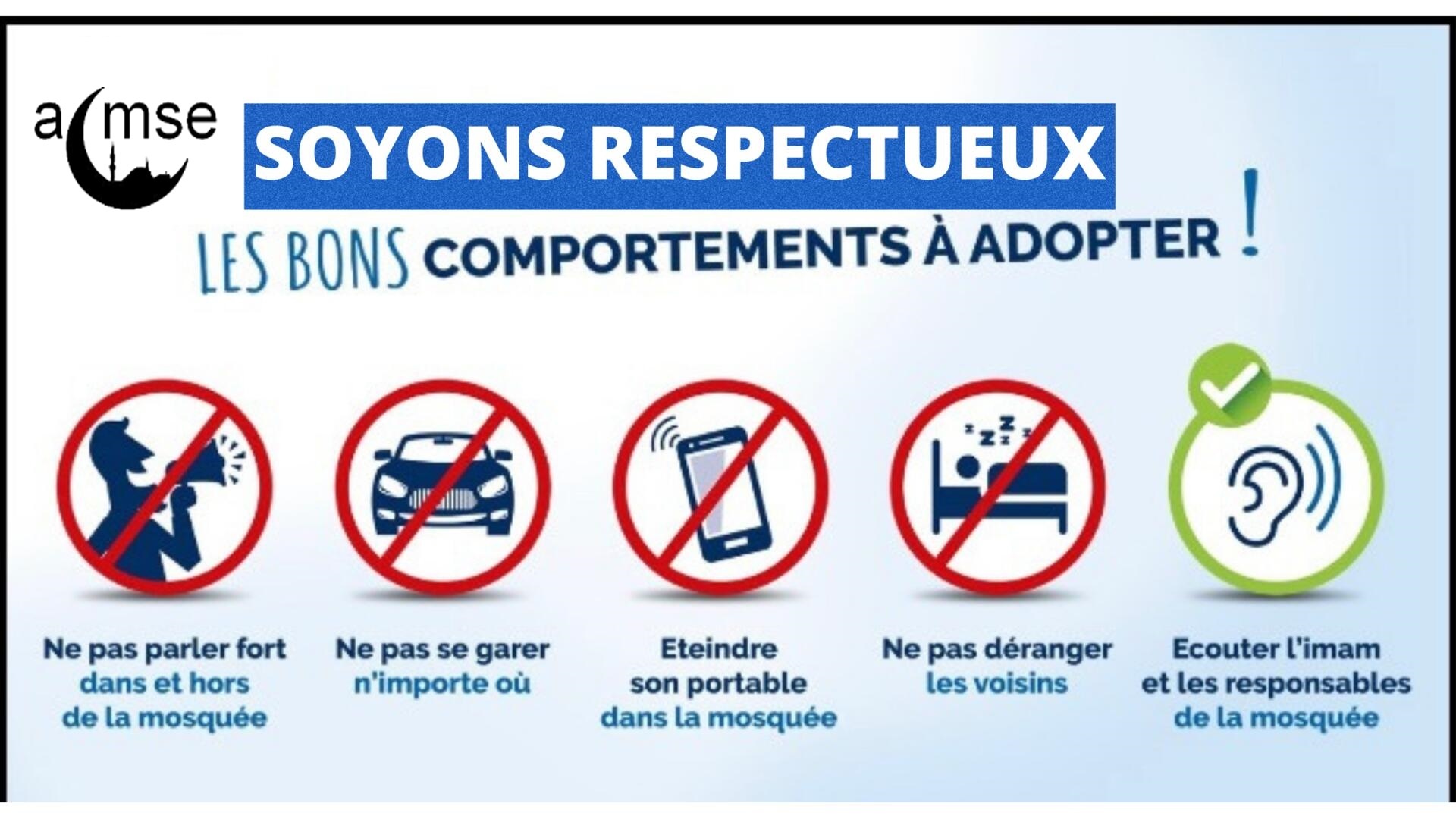 Règles à suivre