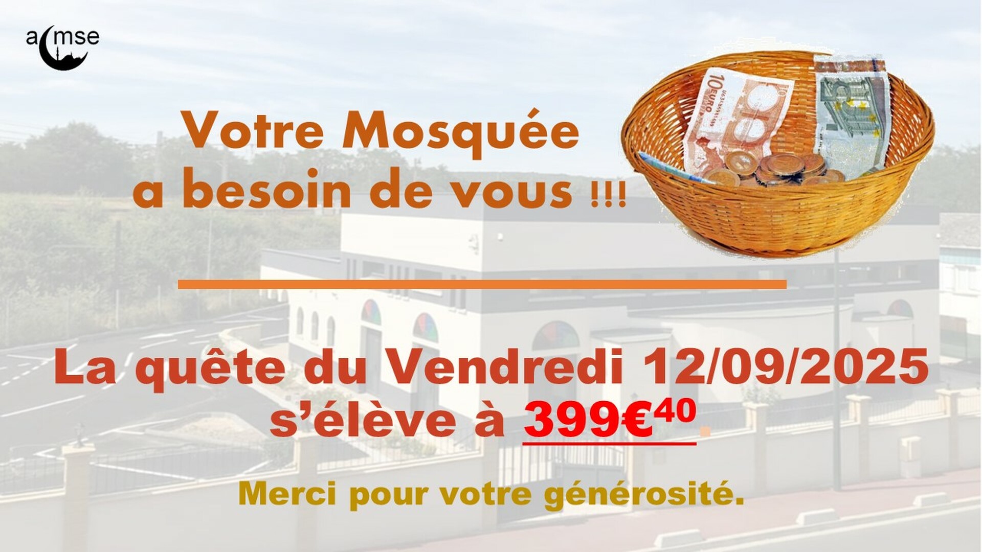 Quête vendredi