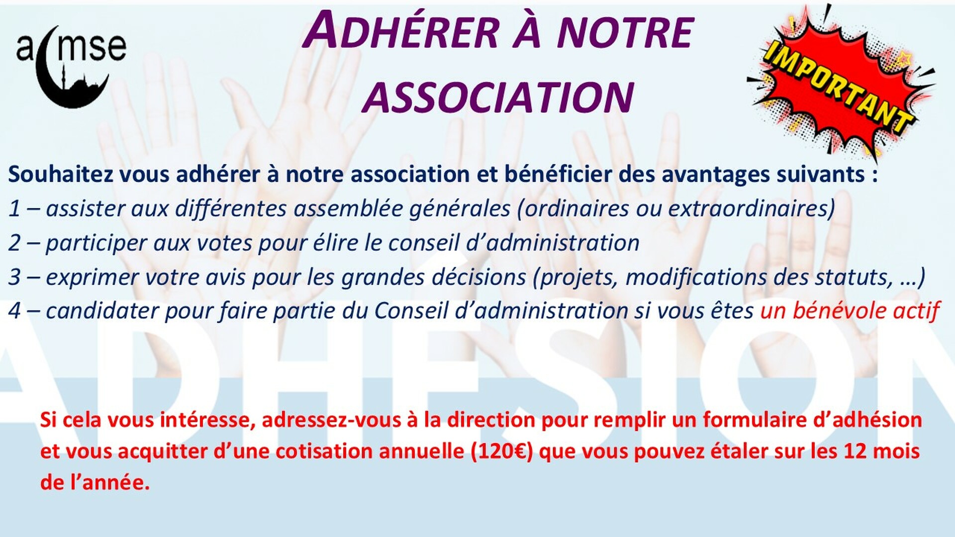 Adhésion