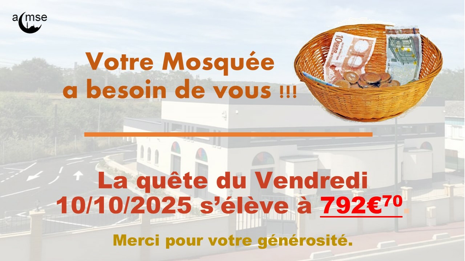 Quête vendredi