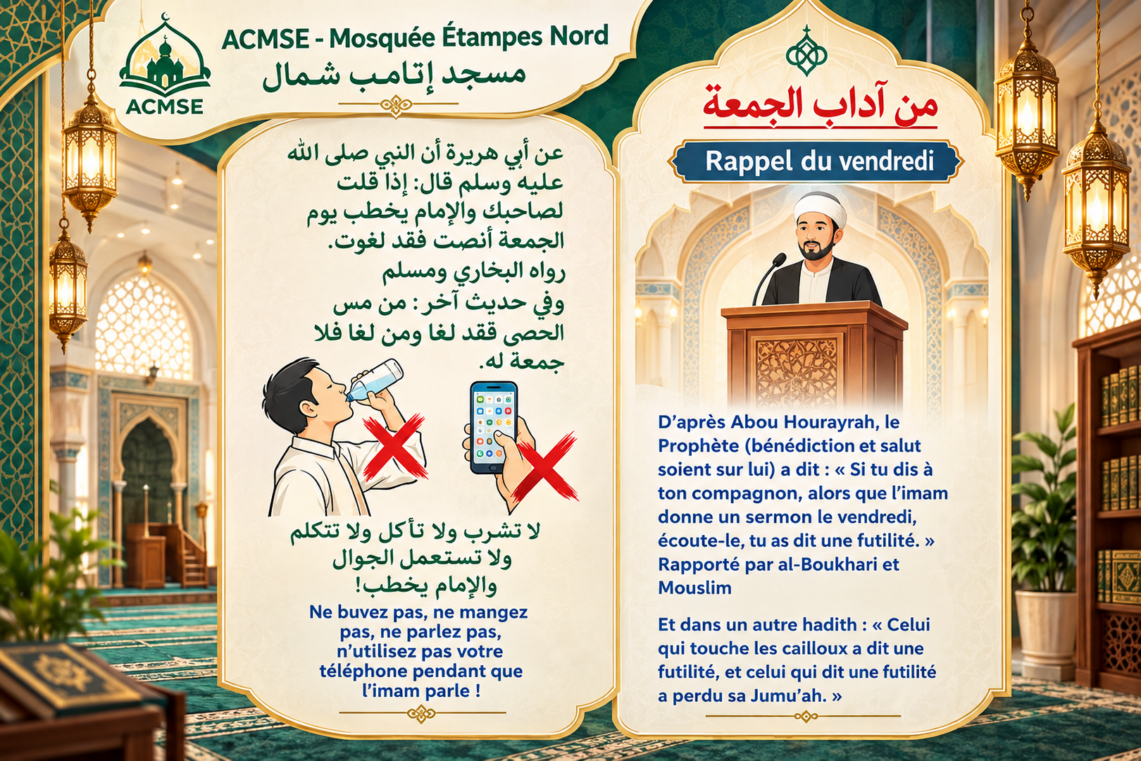 rappel jumu3a