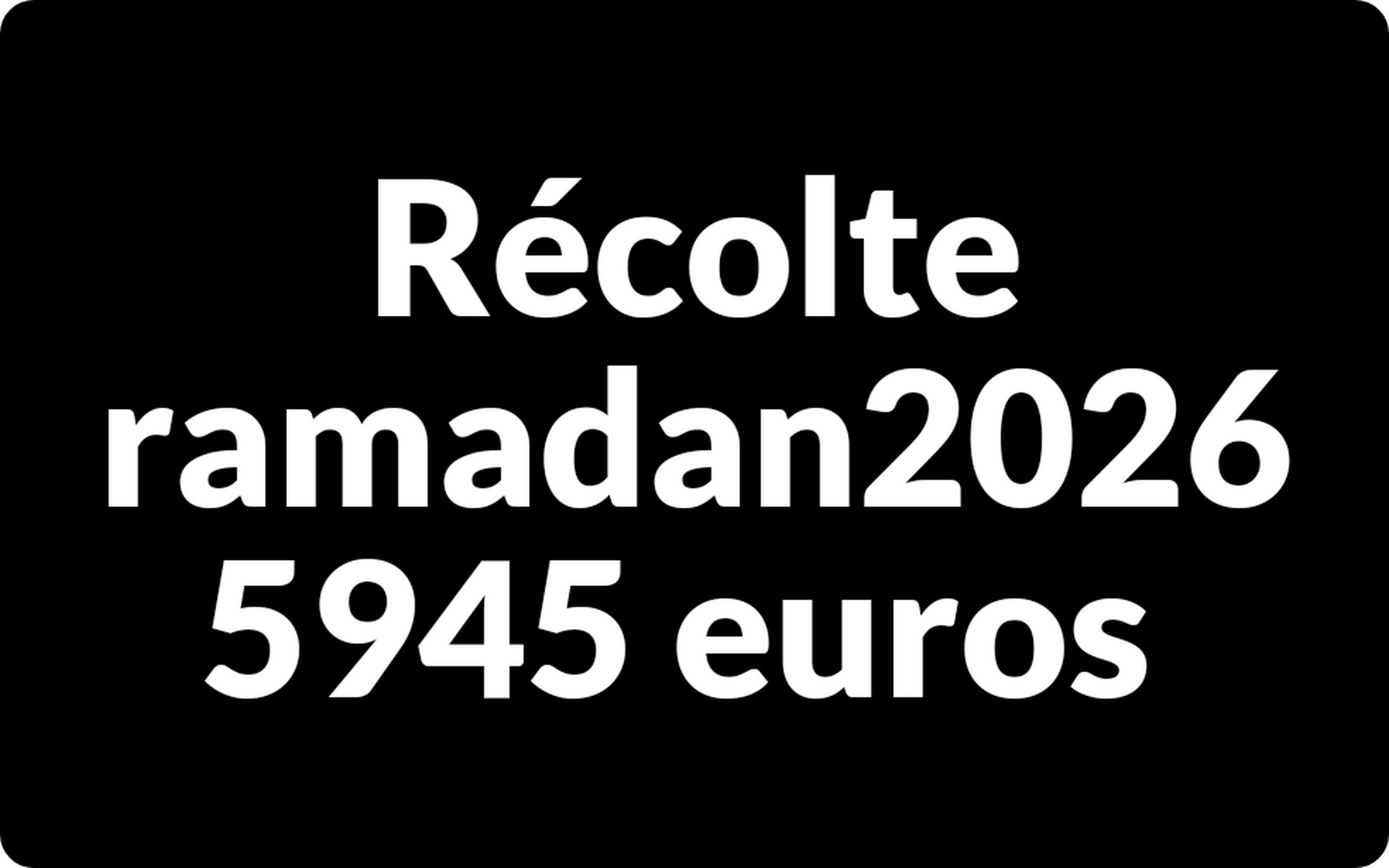 Recolt ramadan