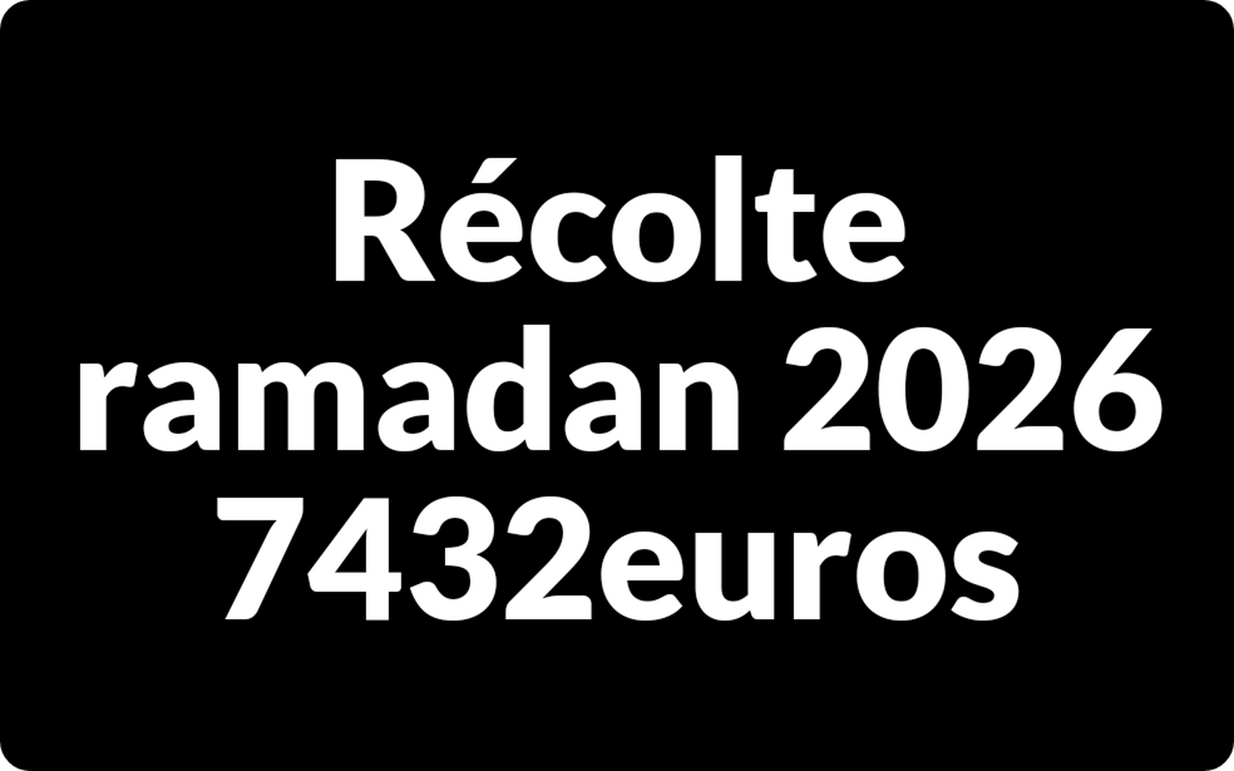 Recolt ramadan