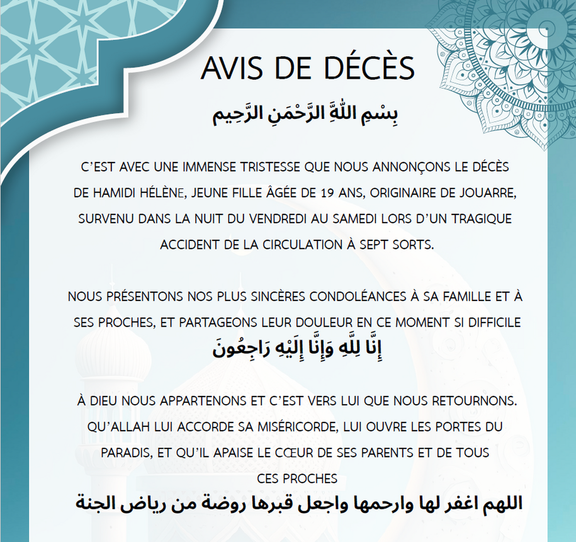 Avis de décès