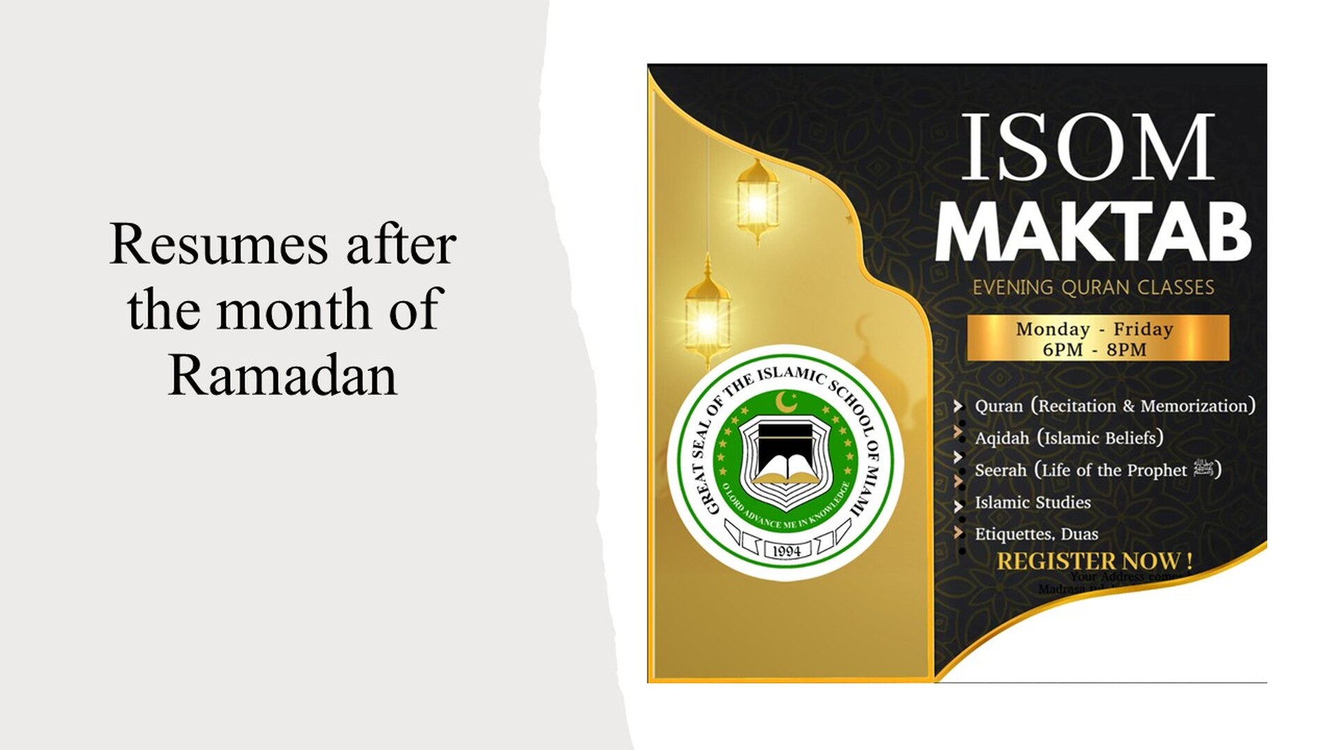 Ramadan Maktab