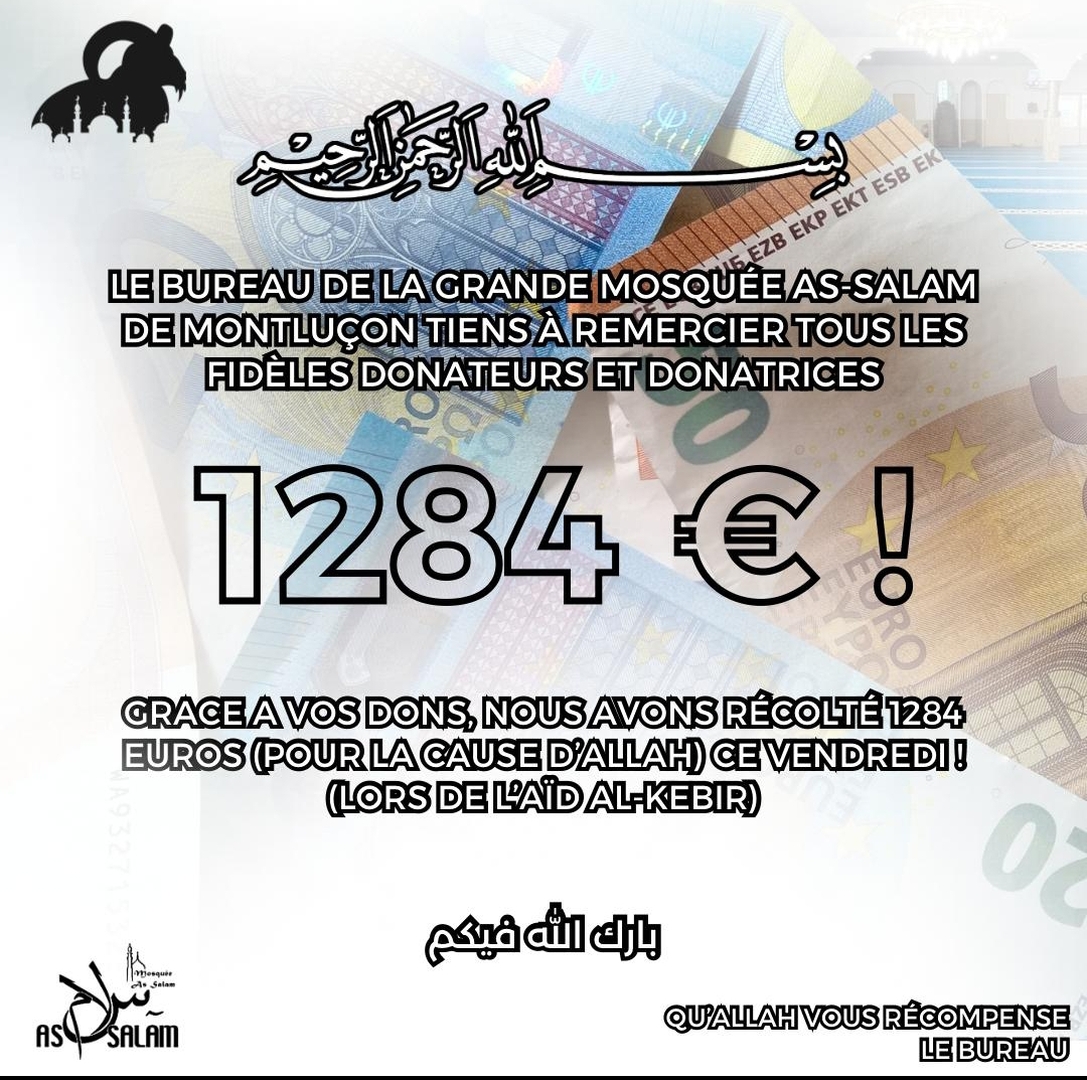 Résultat récolte don Aïd vendredi 6 juin