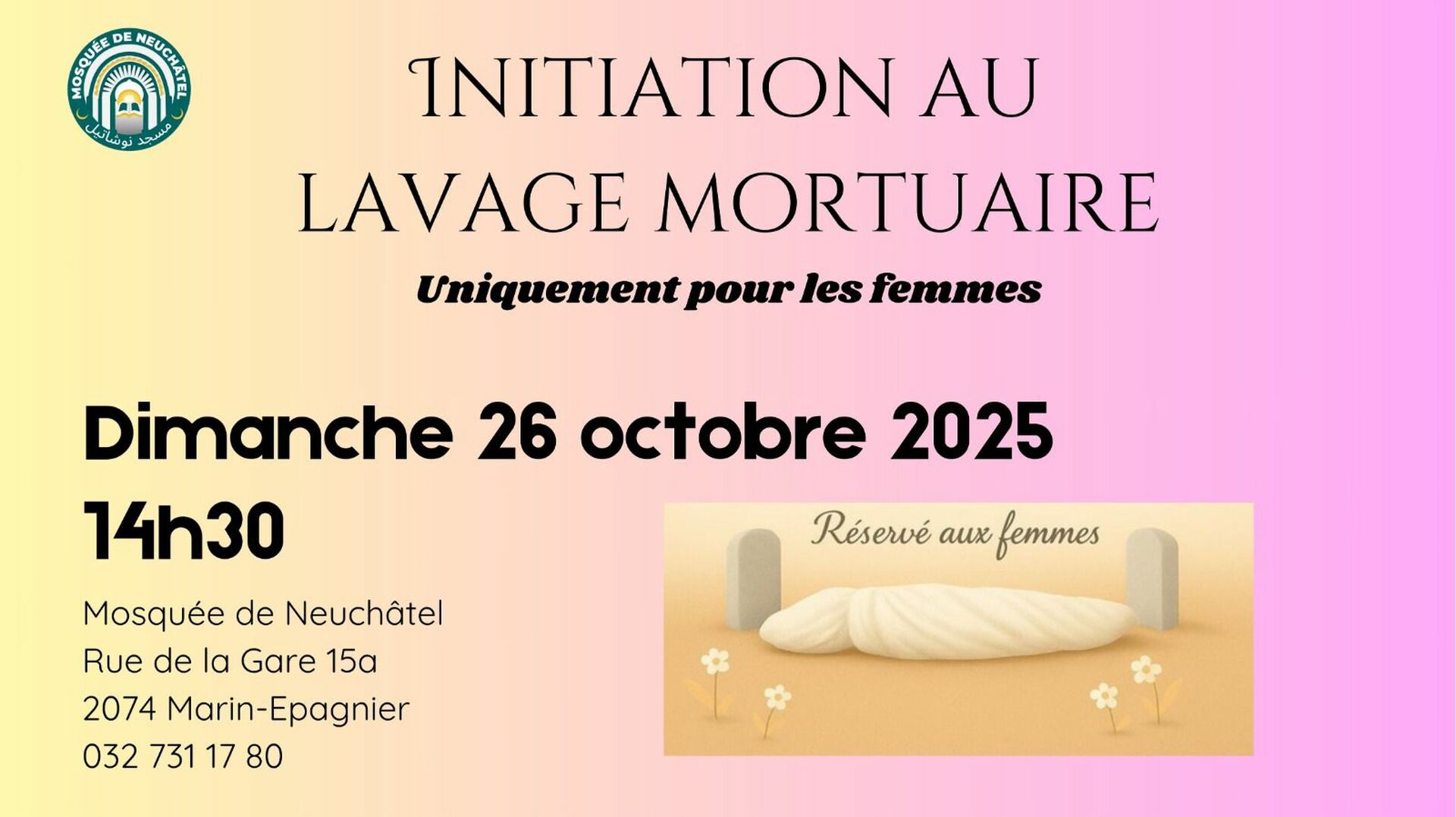 Initiation Lavage mortuaire femme