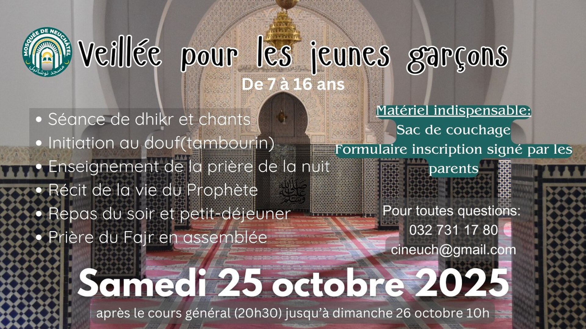 Veillée garçons