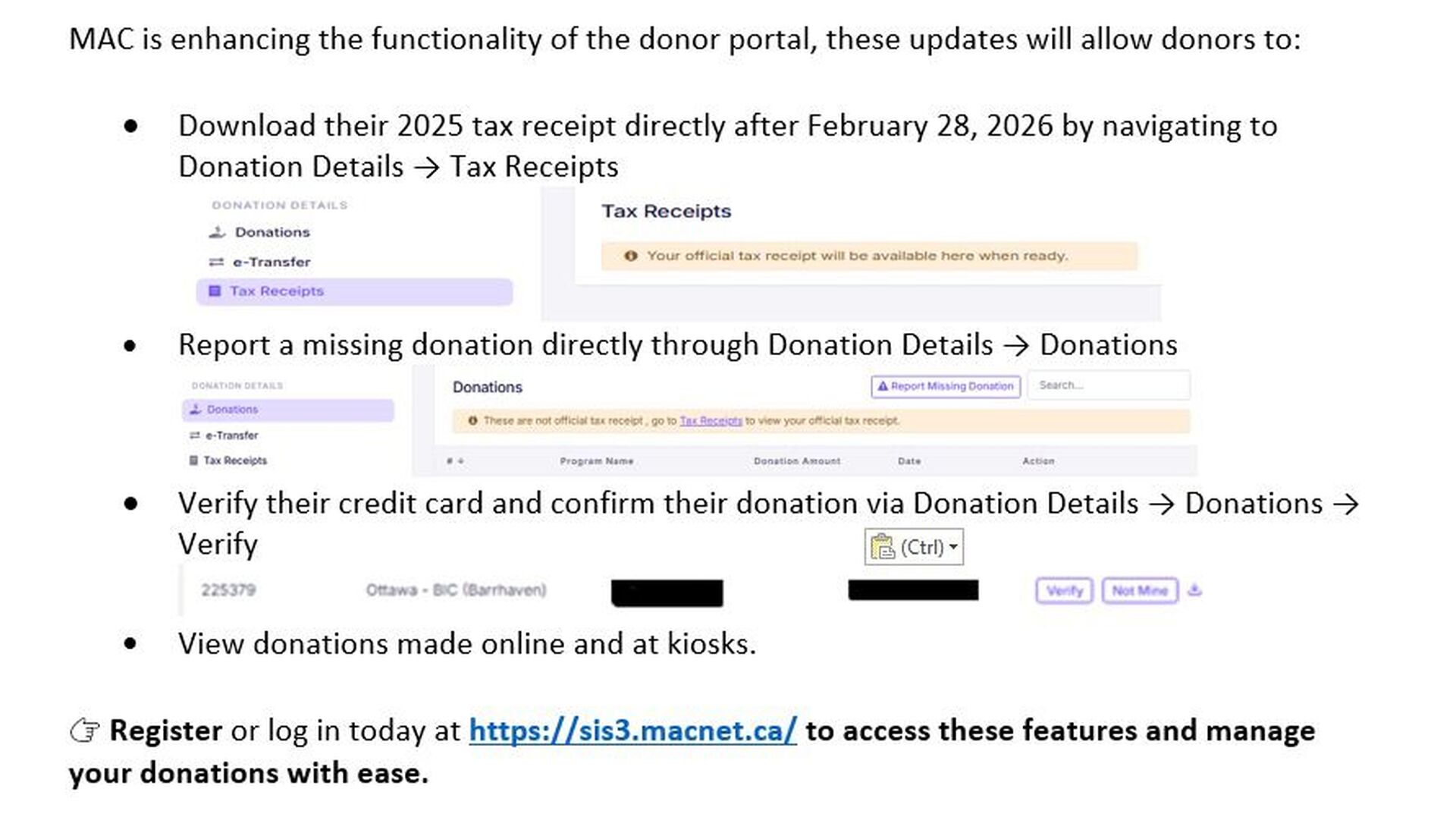 Bic Donor Portal