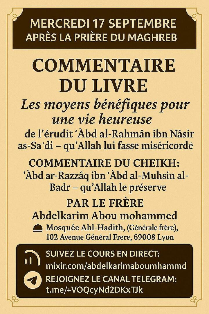 COURS HEBDOMADAIRE