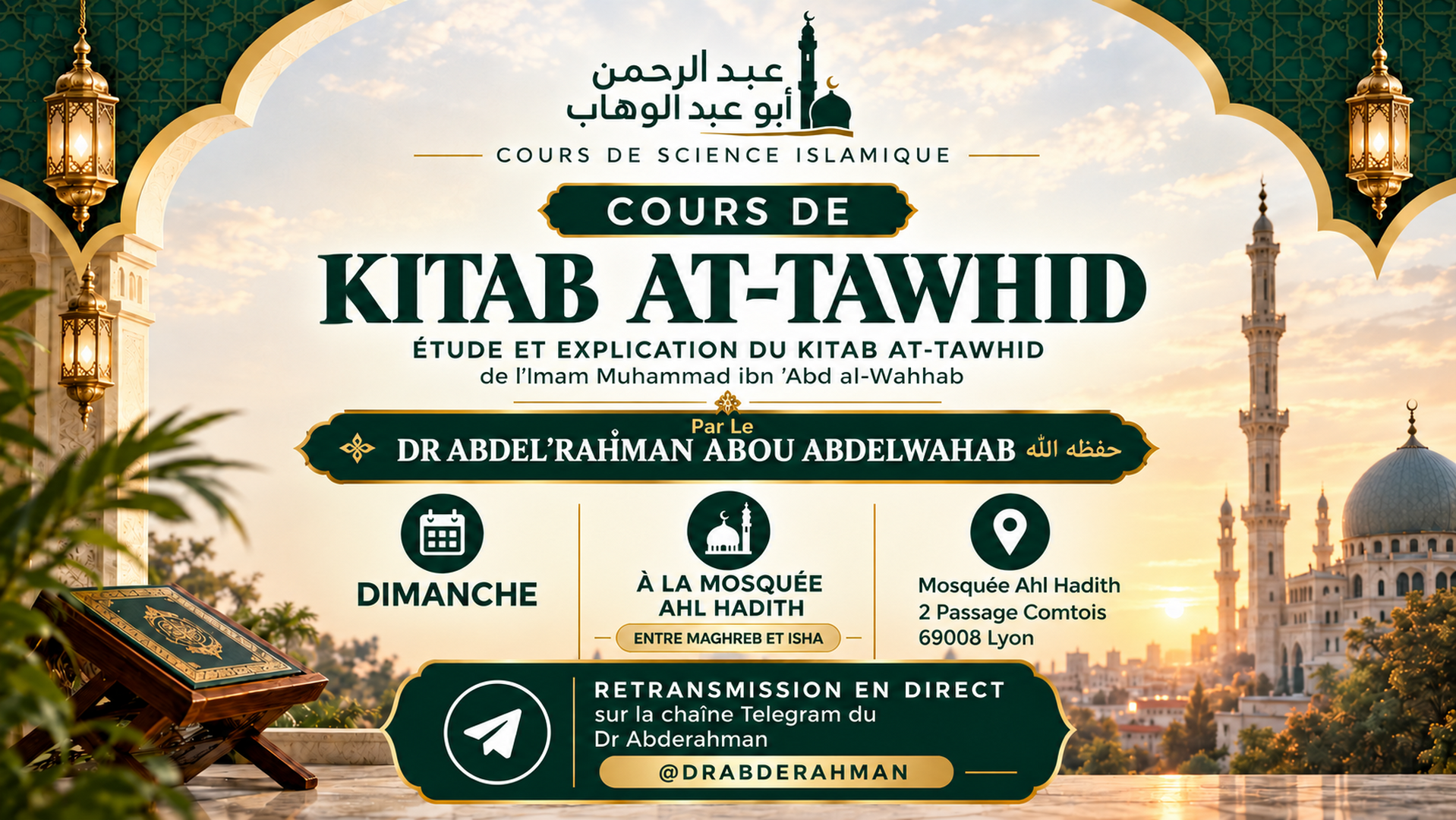 COURS HEBDOMADAIRE