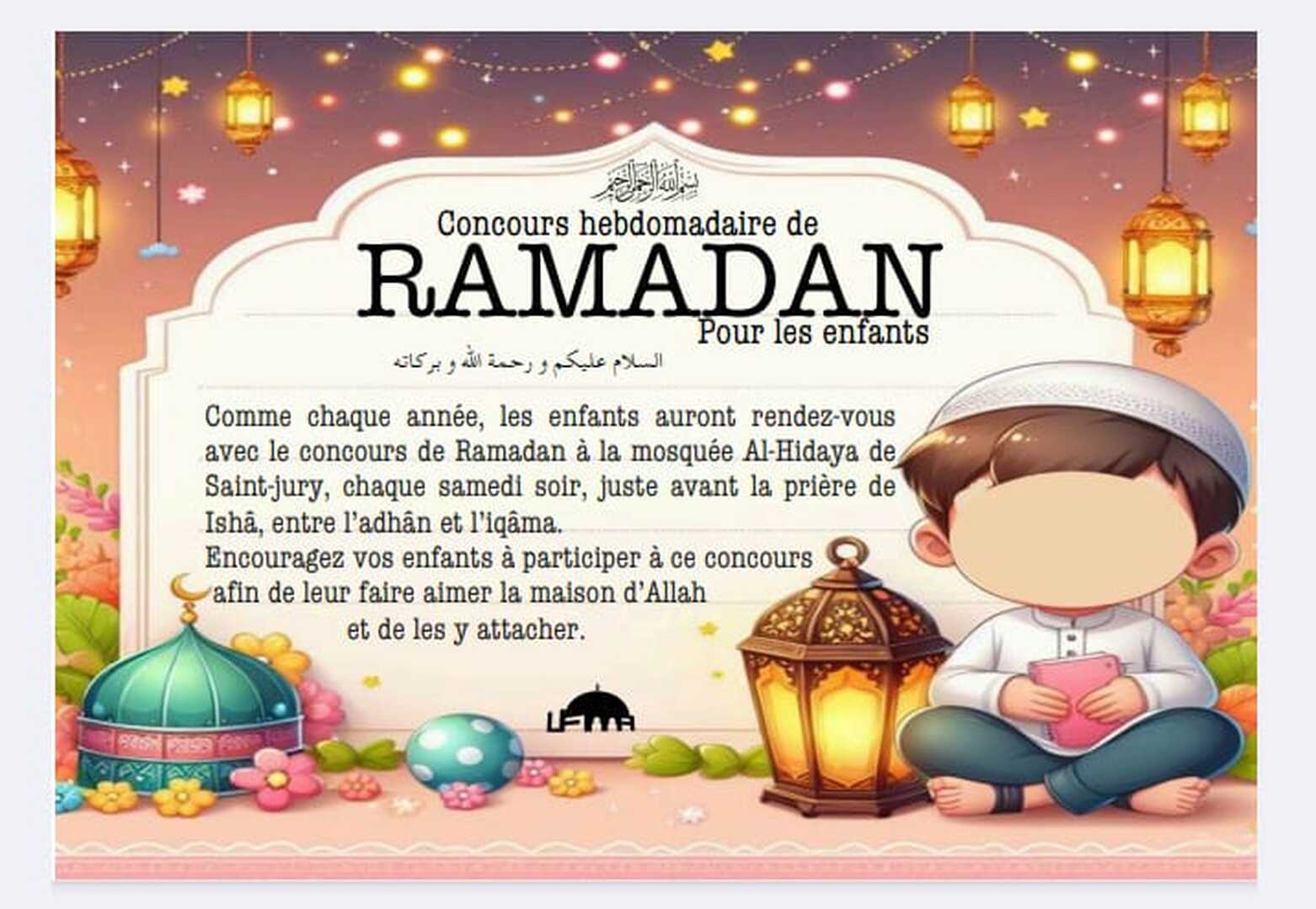 Concours hebdomadaire de Ramadan 1447