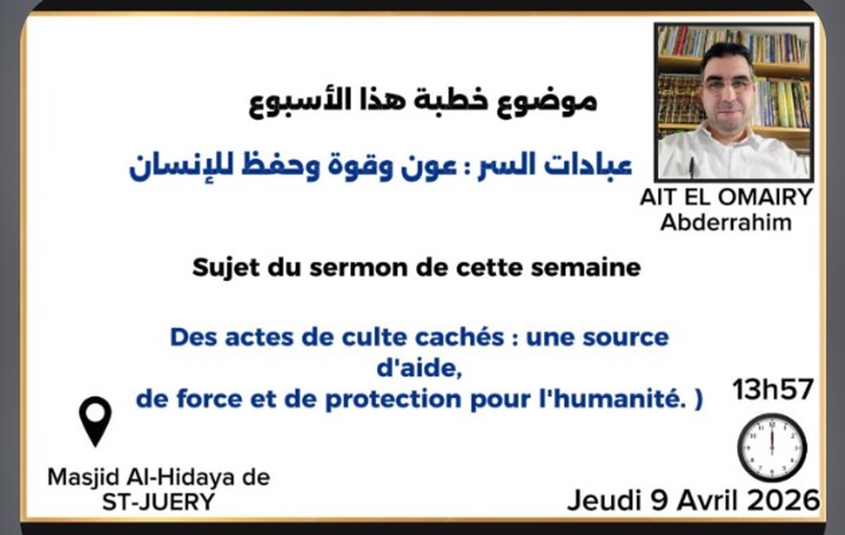 Vendredi 10 Avril 2026